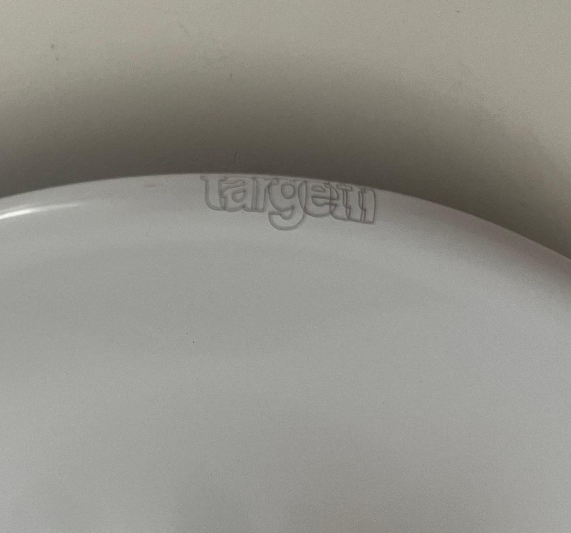 Metallo Set di sei applique da parete bianche postmoderne di Targetti Sankey, anni '80 in vendita