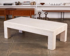 Postmodern Italian Travertine Coffee Table