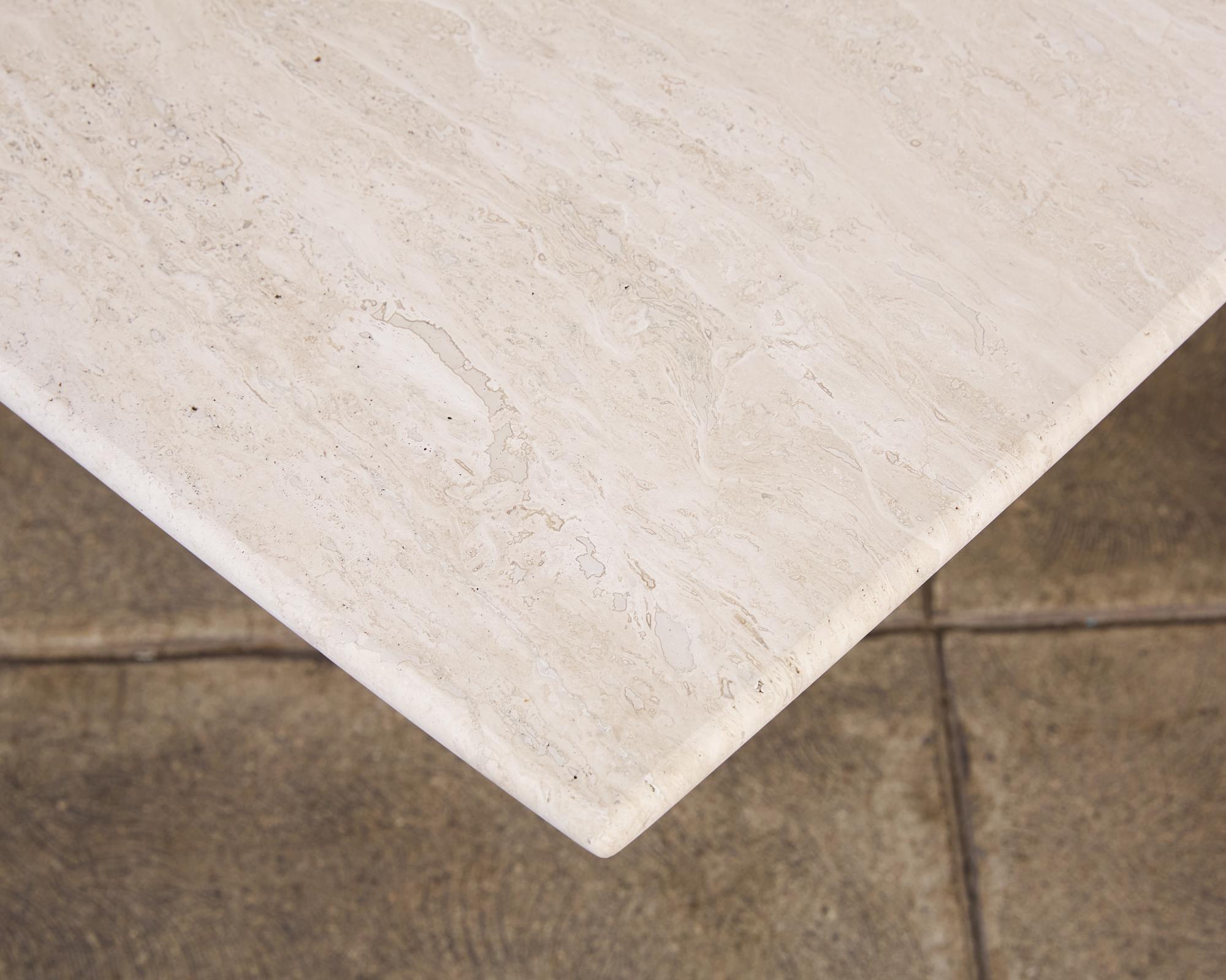 Postmodern Italian Travertine Coffee Table 3