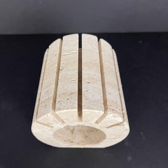 Postmodern Italian Travertine Marble Letter Holder Desk Accessory