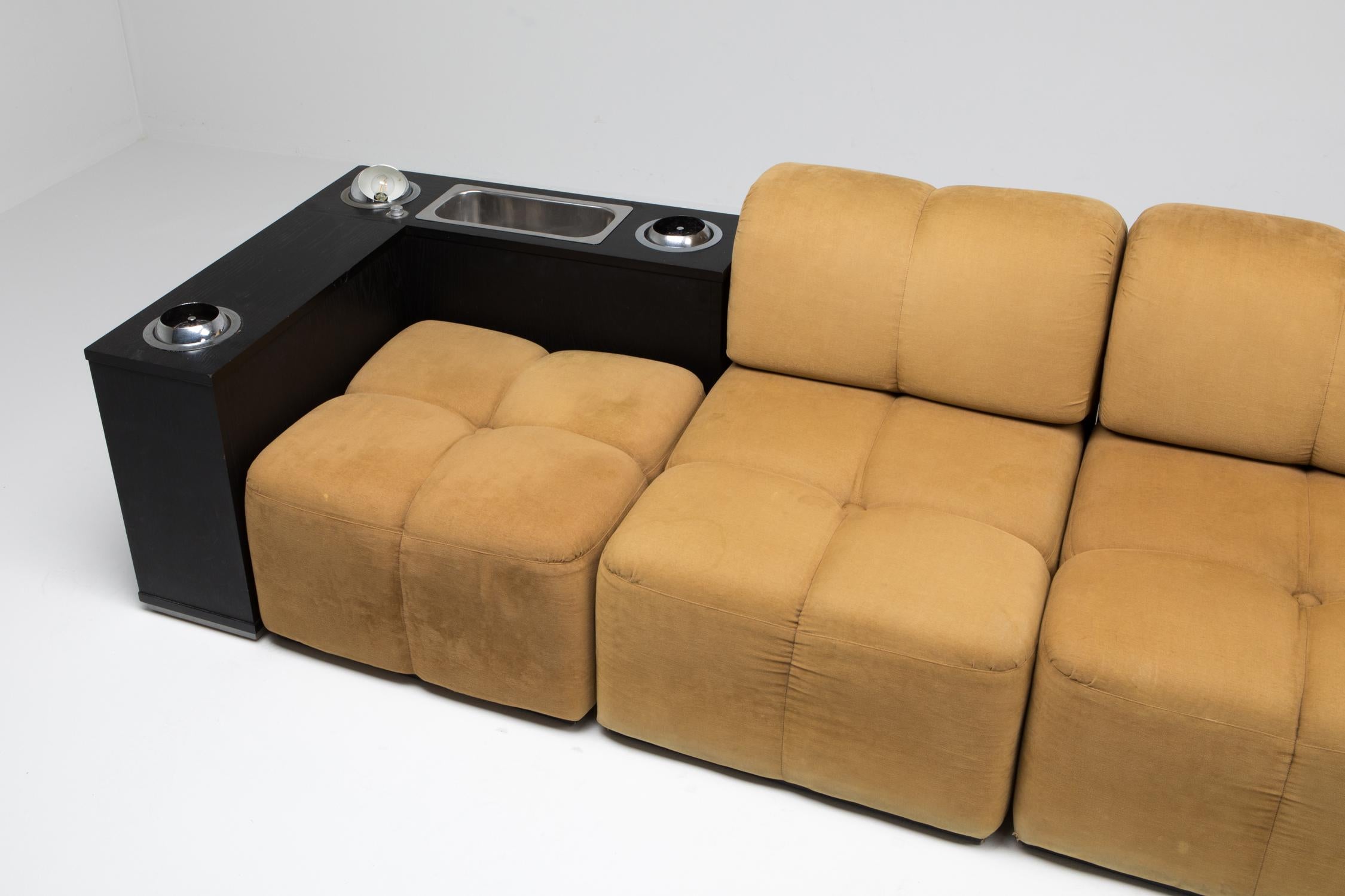 Postmodern Italian Tufted Sectional Sofa 2