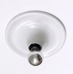 Paire d'affleurants postmodernes italiens blancs par Targetti Sankey, années 1980