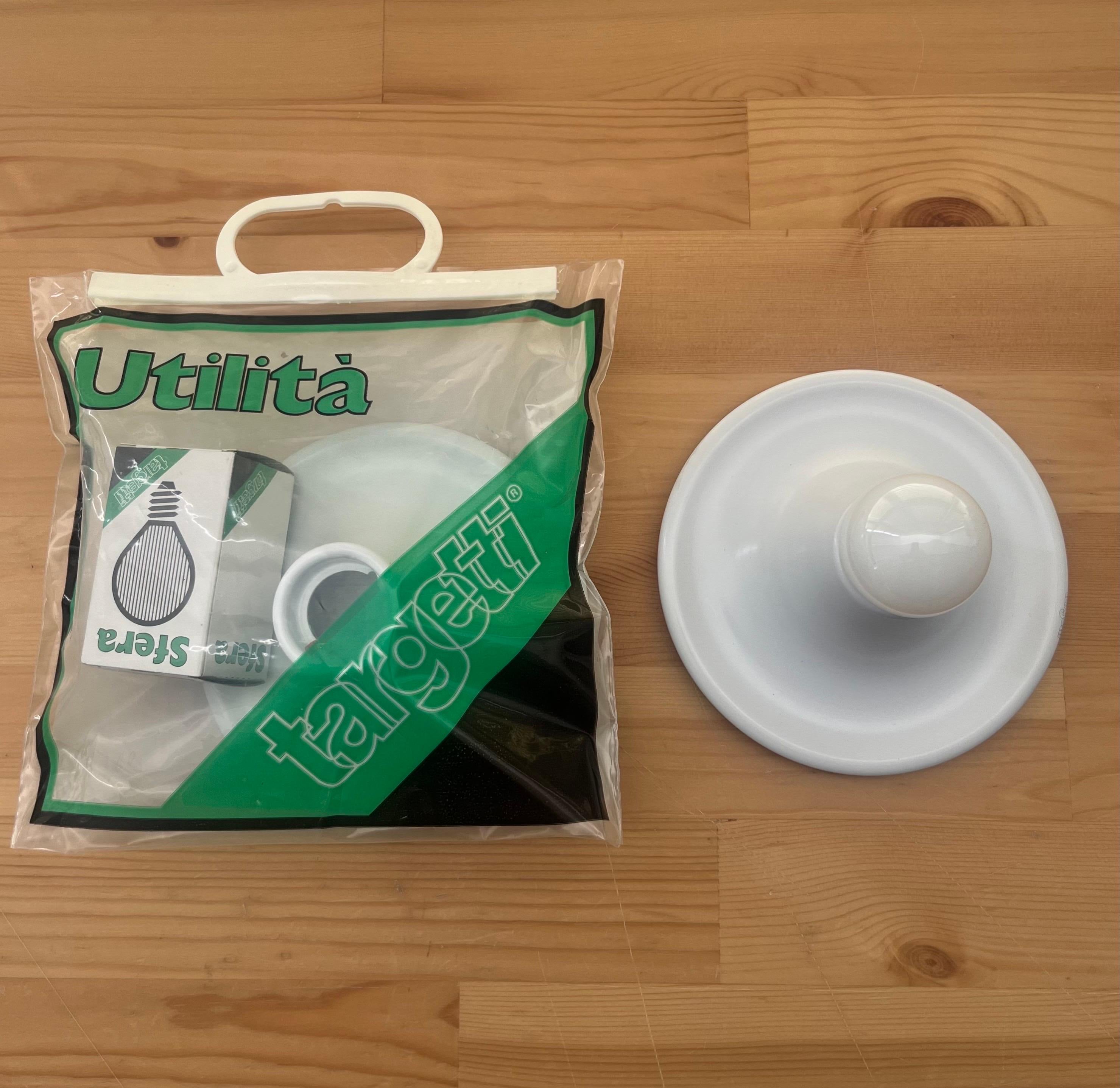 Paire d'appliques murales italiennes postmodernes blanches par Targetti Sankey, années 1980 en vente 7