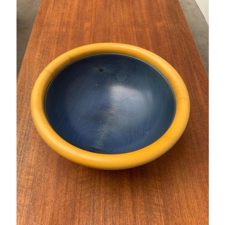 20th Century Postmodern Italian Wooden Bowl by Pietro Manzoni, 1980s For Sale