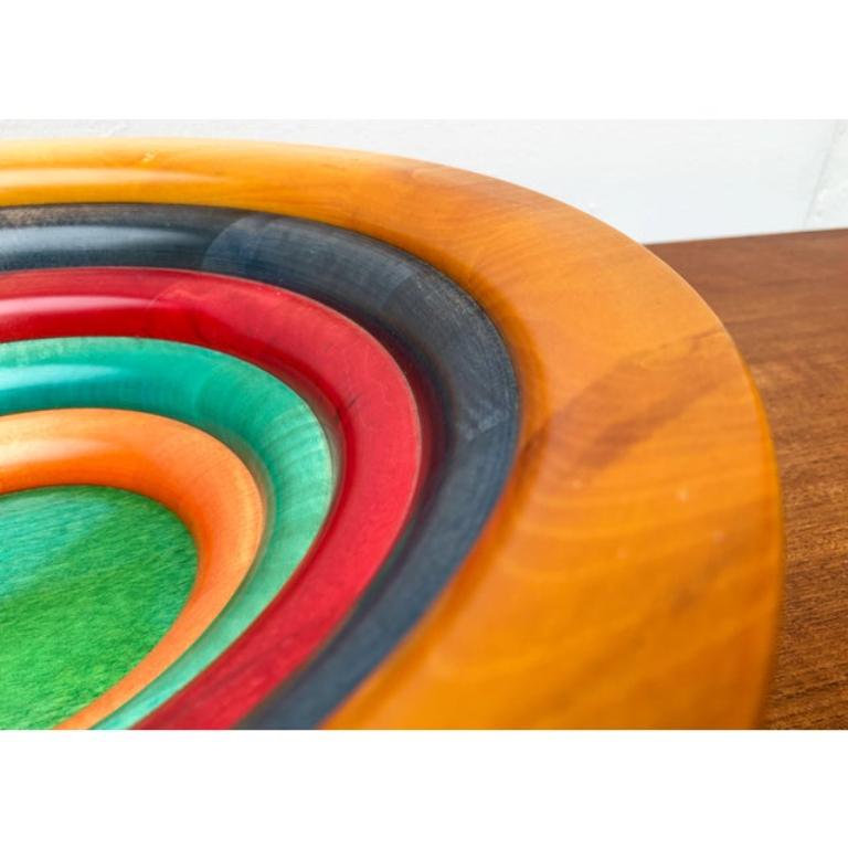 XX secolo Ciotola in legno postmoderna di Pietro Manzoni in vendita
