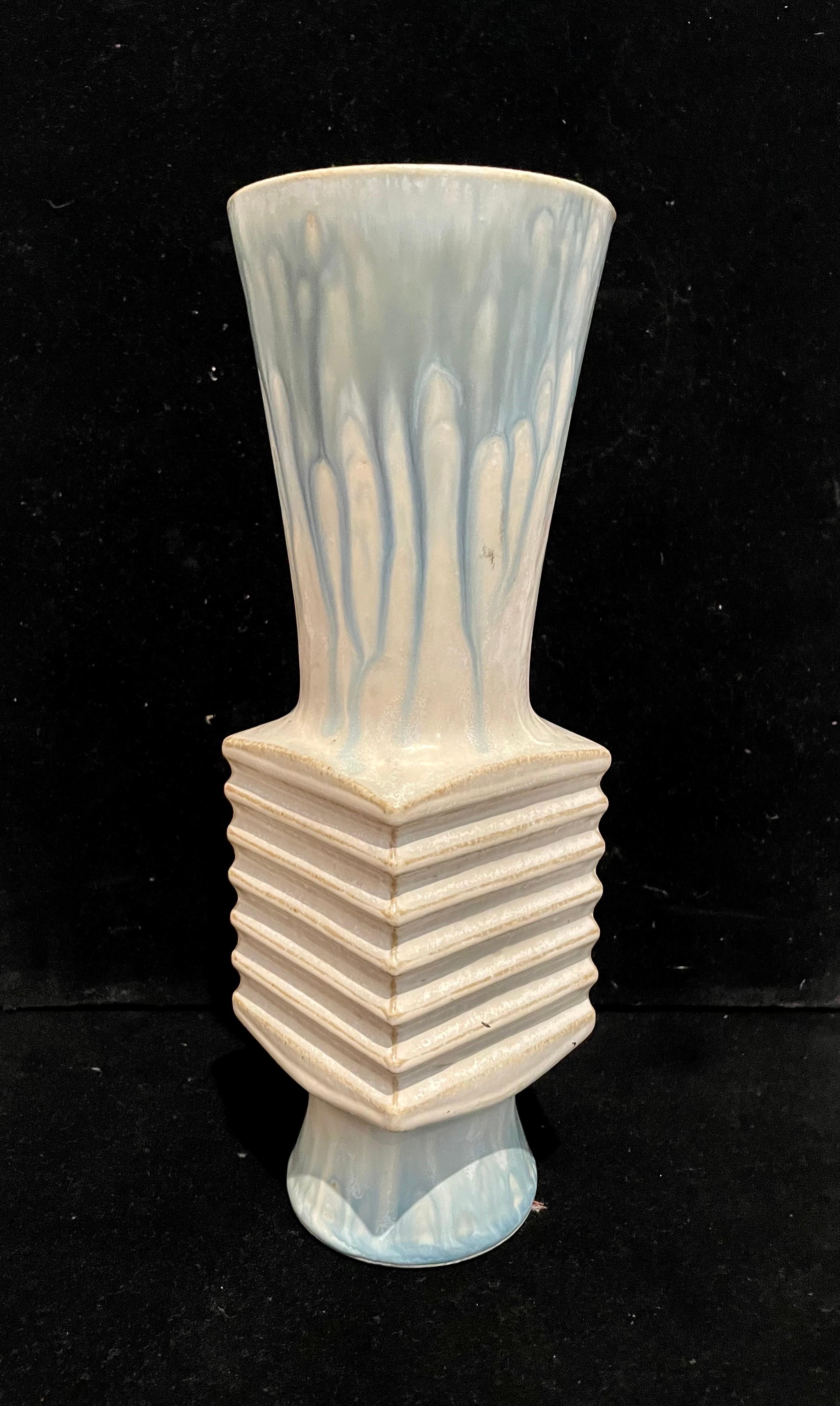 Post-Modern Postmodern Japanese Ikebana Ceramic Pottery Vase For Sale