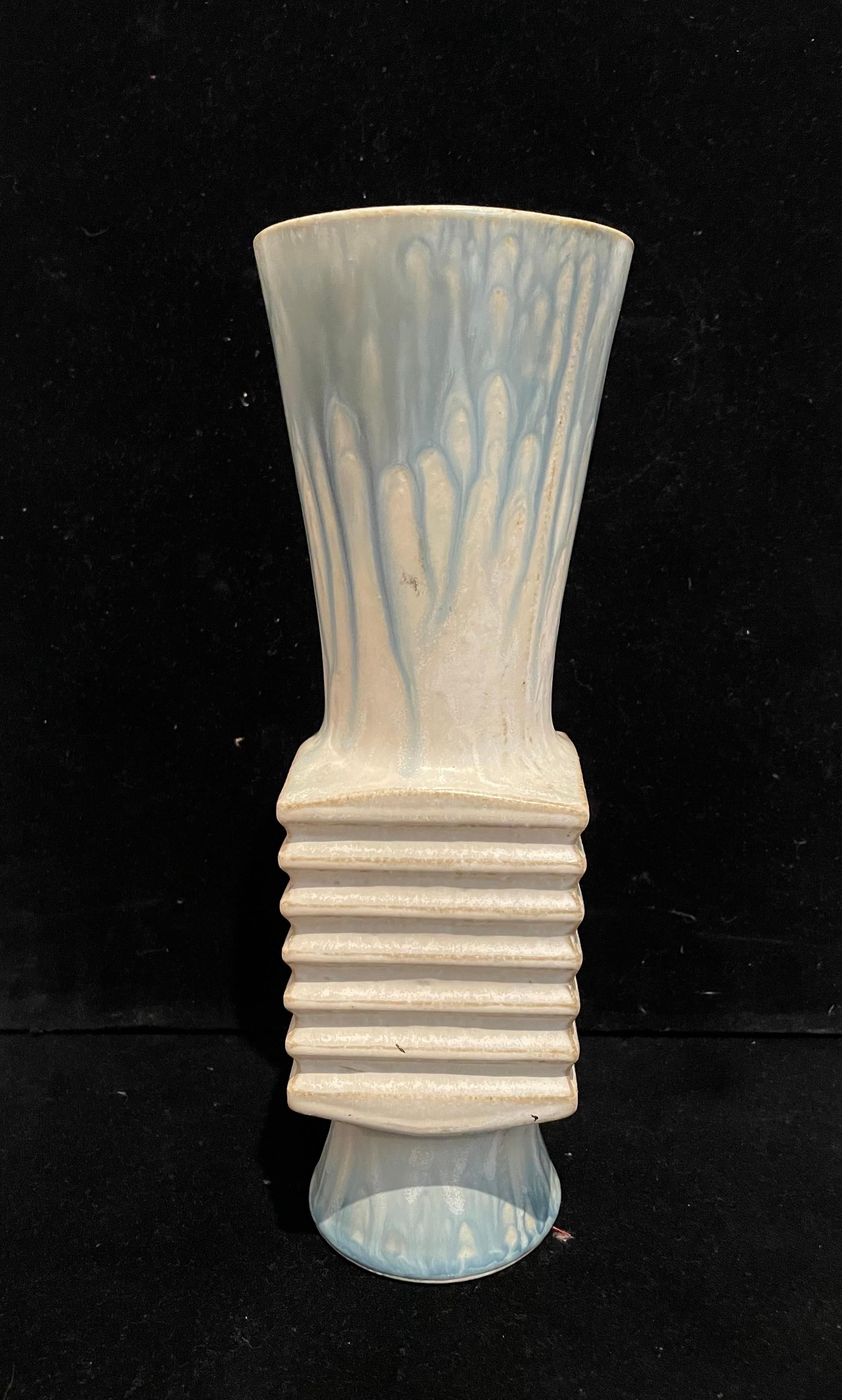 20th Century Postmodern Japanese Ikebana Ceramic Pottery Vase For Sale