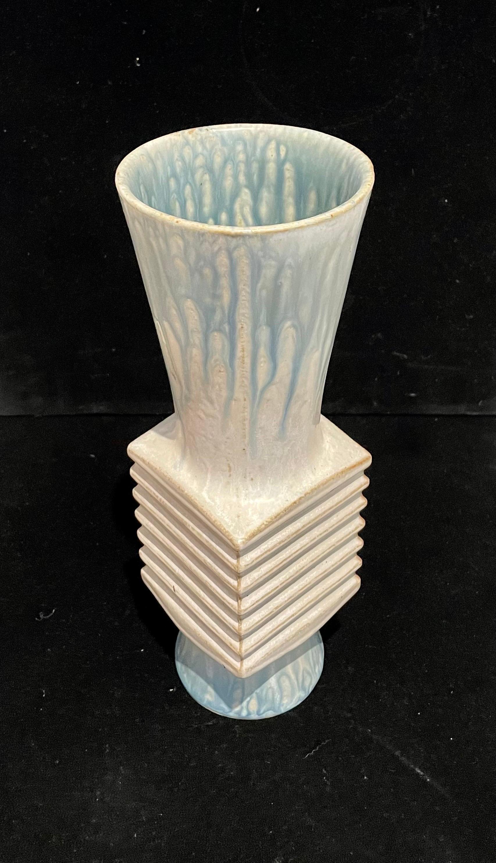 Postmodern Japanese Ikebana Ceramic Pottery Vase For Sale 1
