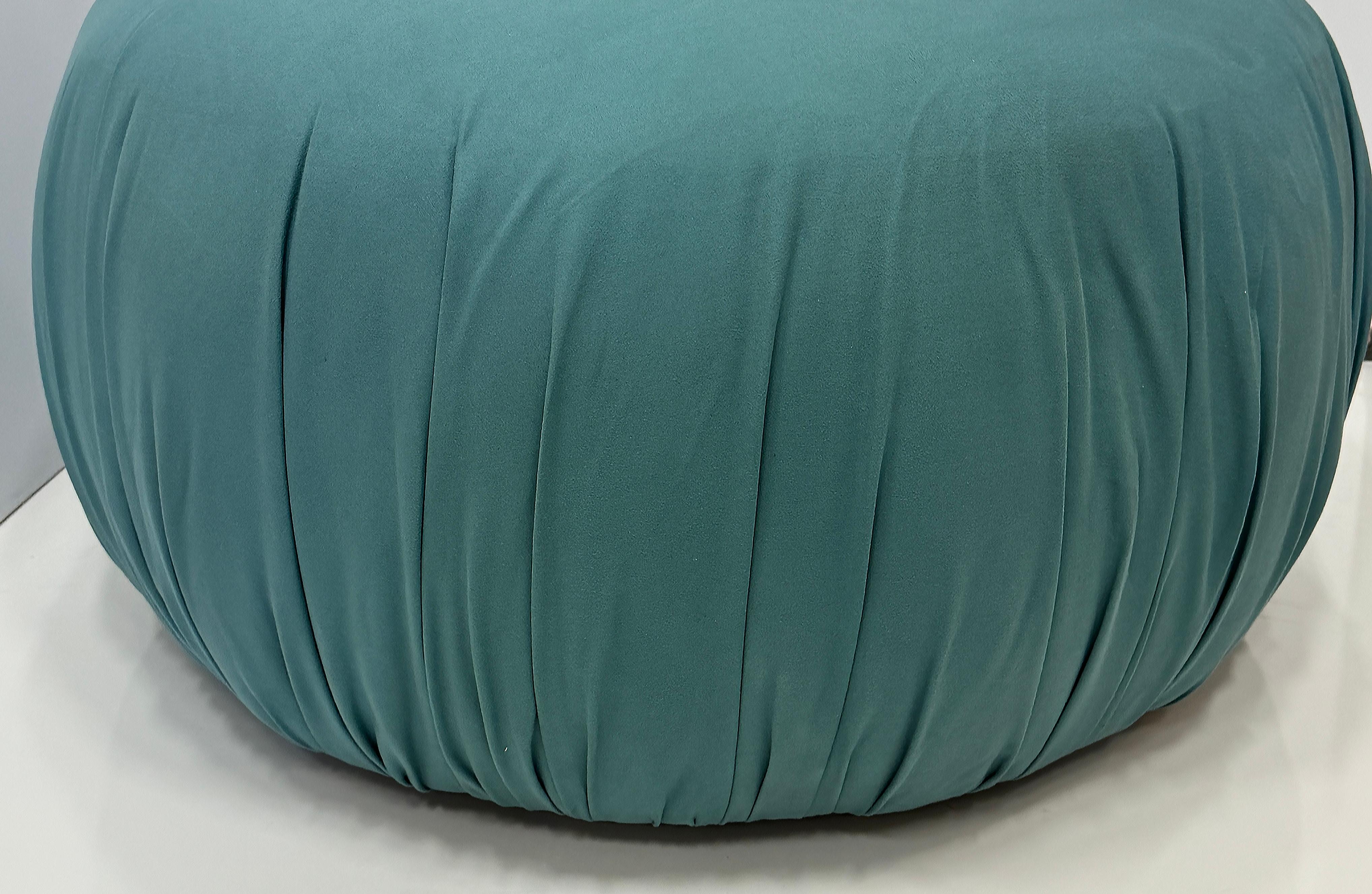 Chaise pouf pivotante postmoderne Jason Kohairik Bolete II style retapissée en vente 1