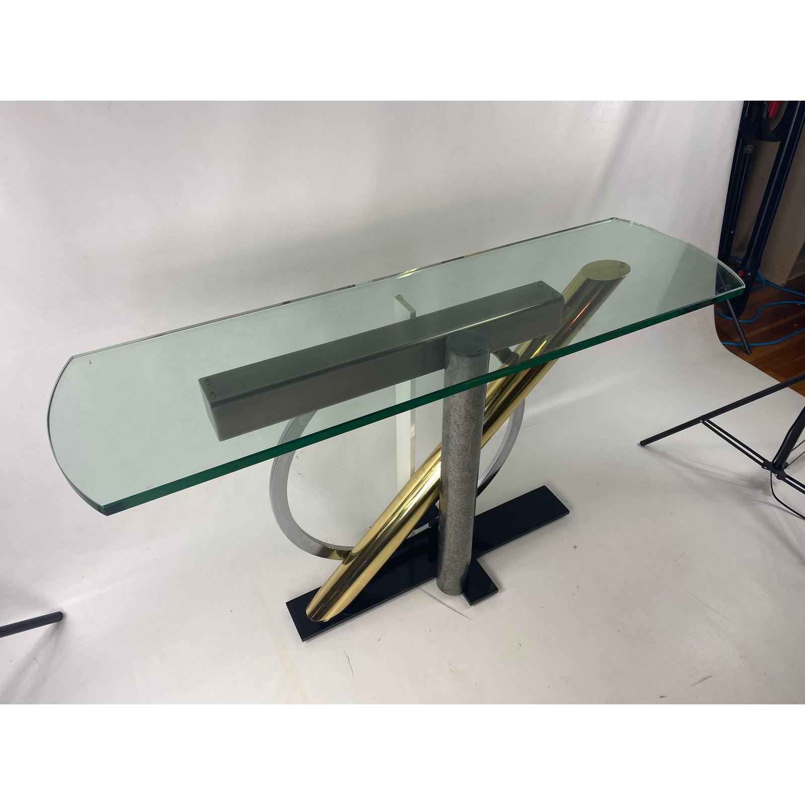 Post-Modern Postmodern Kaizo Oto for Design Institute America Console Table For Sale