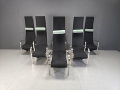 Postmodern King dining chairs by Belgochrom - set of 6