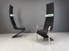 Postmodern King dining chairs by Belgochrom - set of 6
