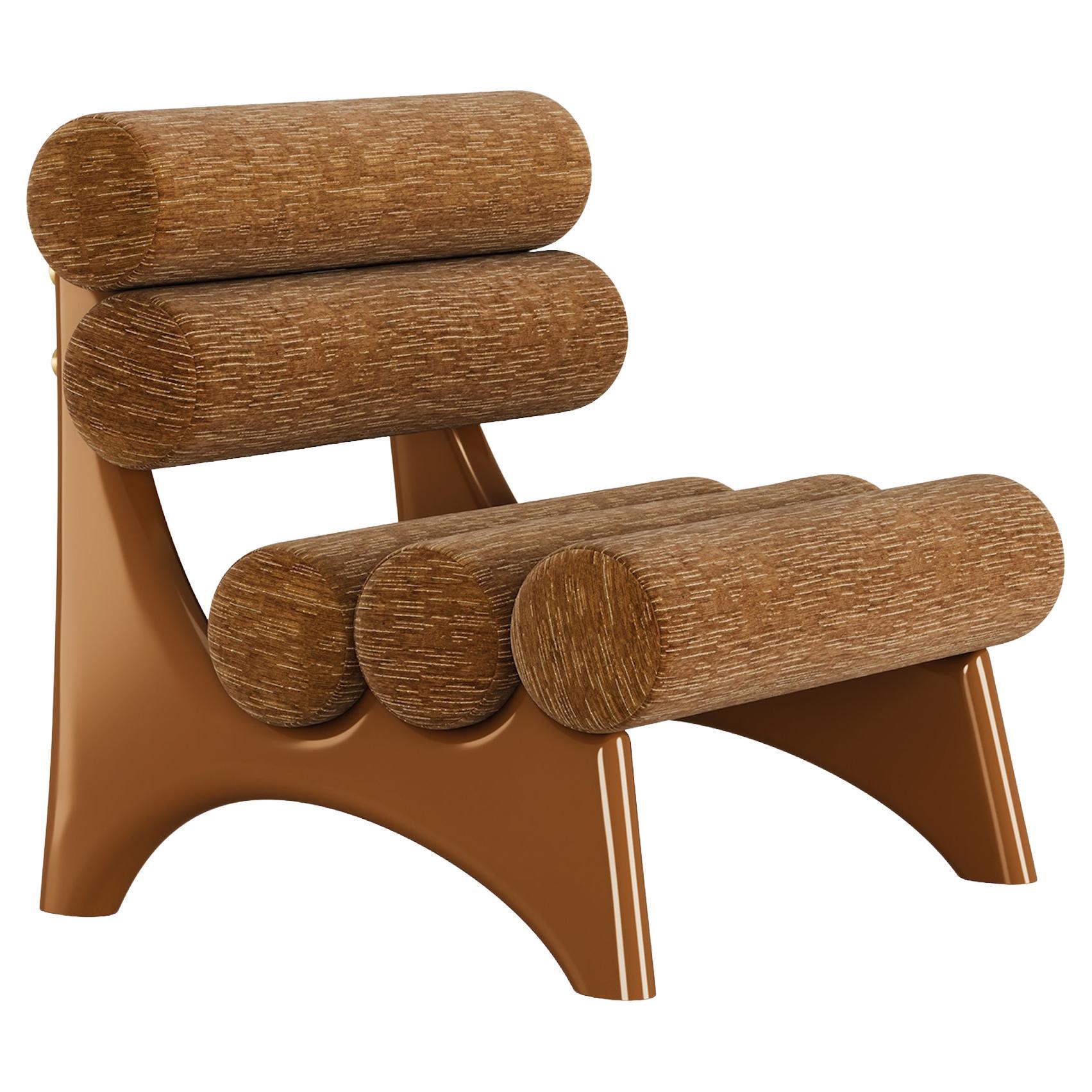 Fauteuil postmoderne Kintai à structure arquée par Mavo Atelier, fait main en vente