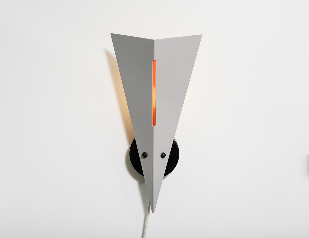 Steel Postmodern 'Kite' Sconce Lamp by Dijkstra, Holland