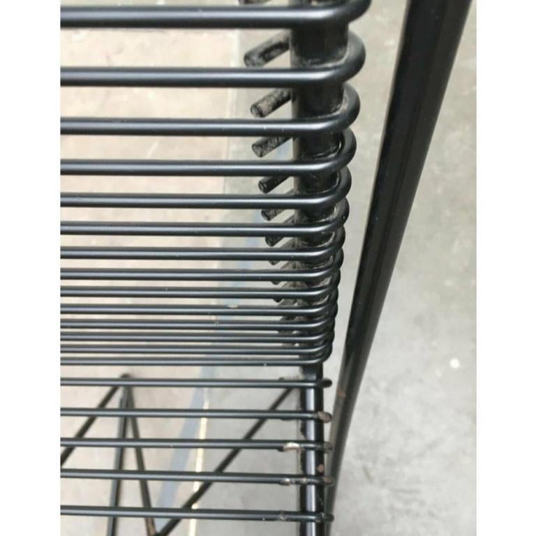 Taburete de bar postmoderno Kreuzschwinger de Till Behrens para Meyer Stahlmöbel, años 80 Alemán en venta