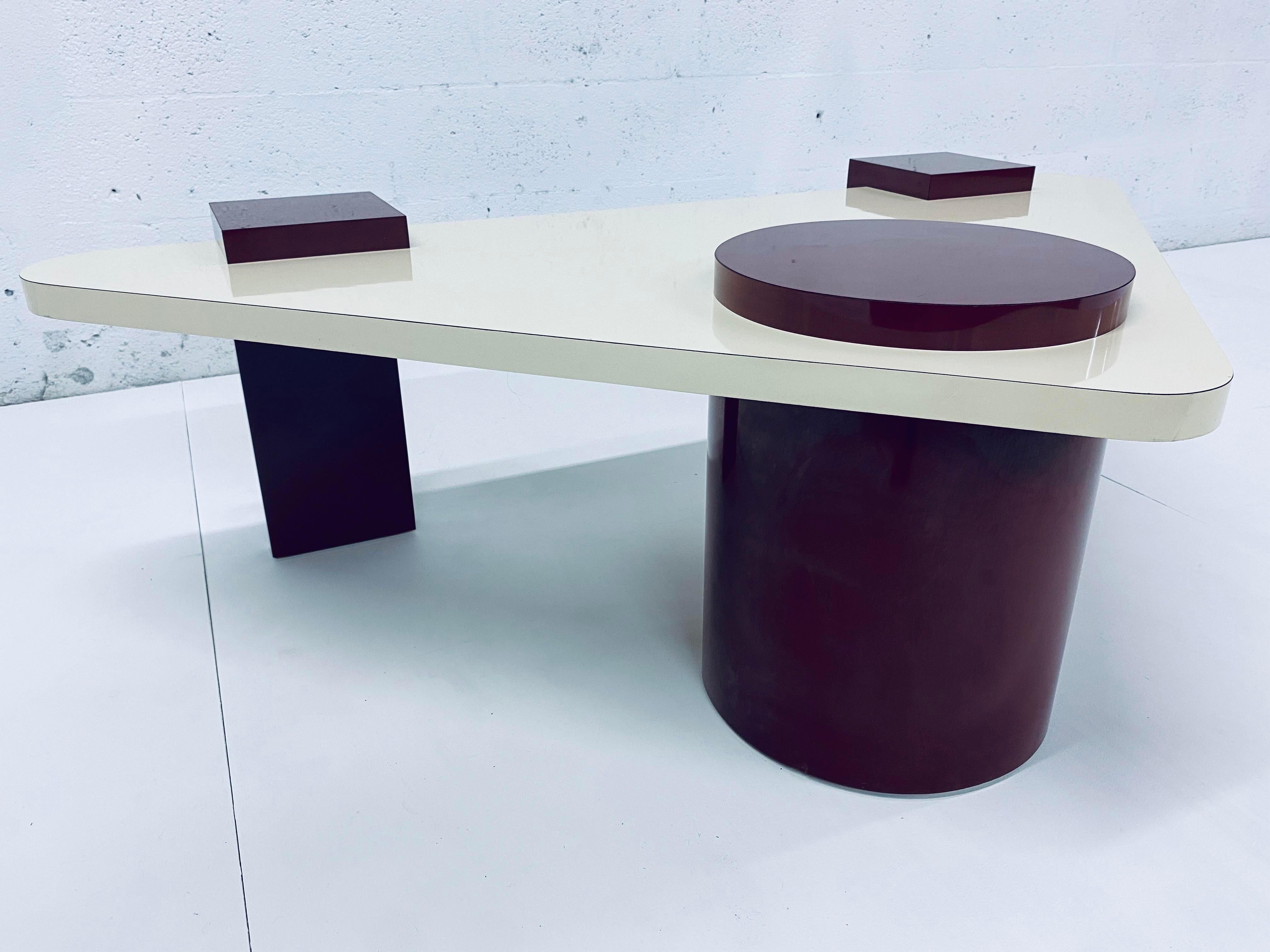 1980s post modern coffee table