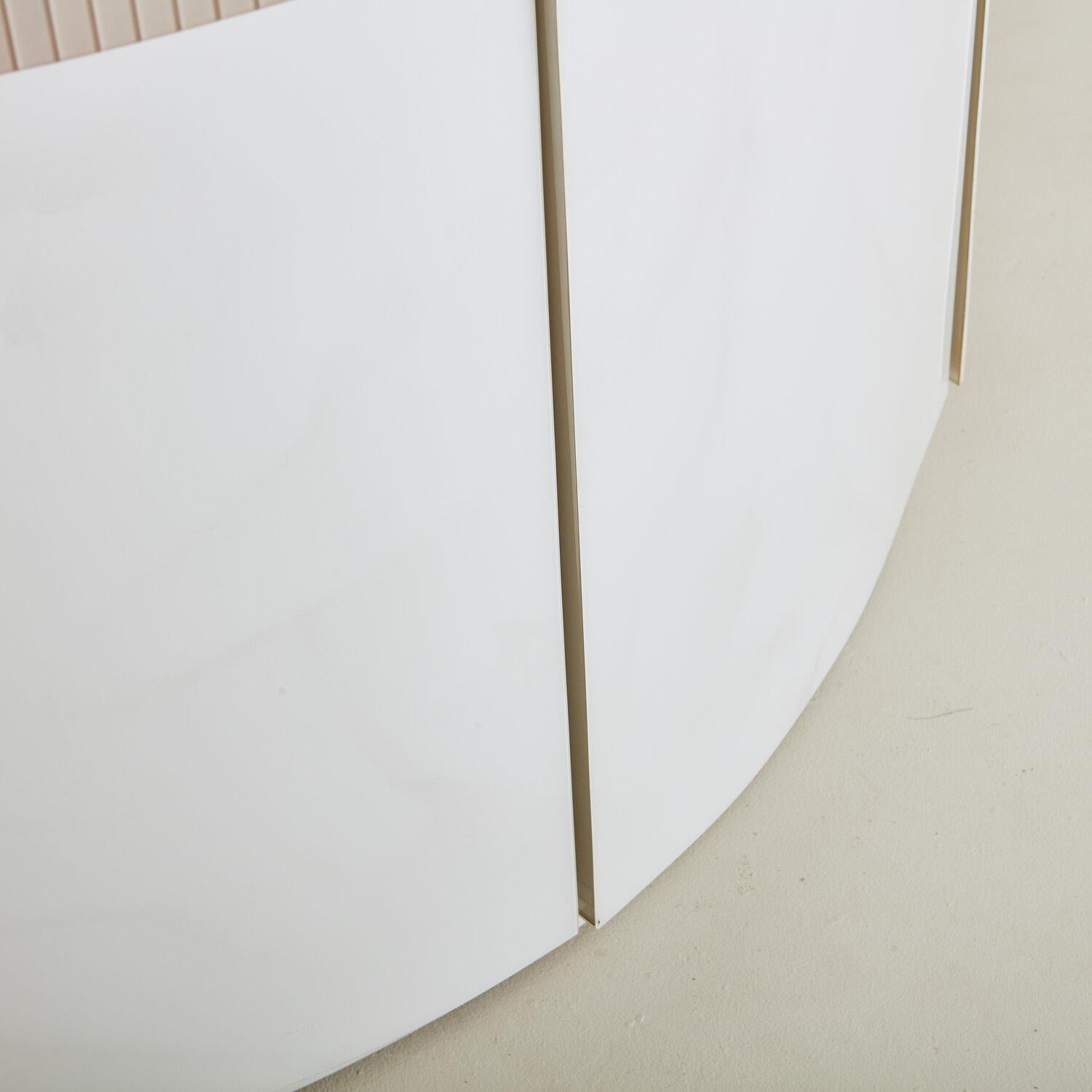 Postmodern Laminate Curved Credenza 4