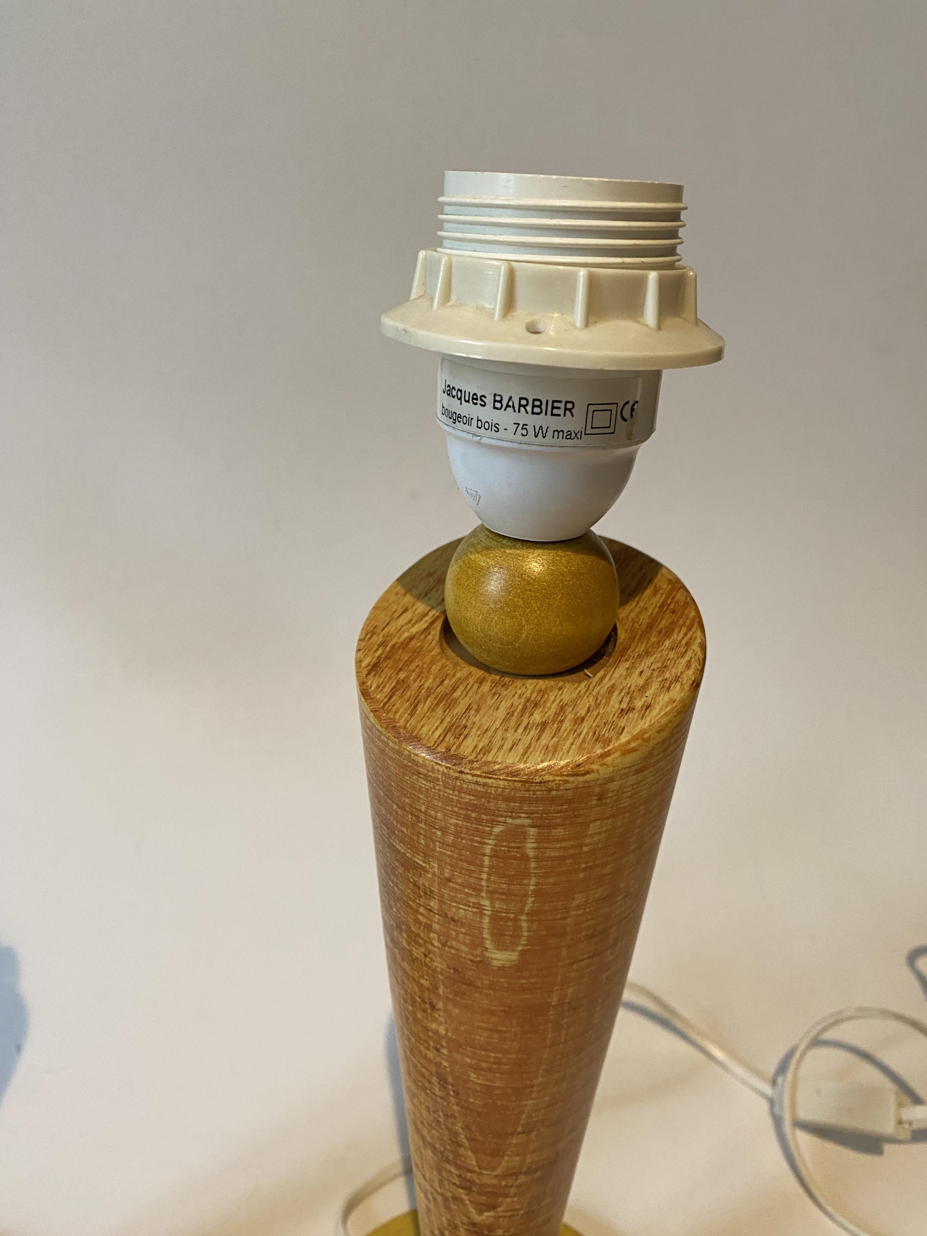 Post-Modern Postmodern Lamps in Wood, style of Memphis Milano or Olivier Villatte, 1980s. For Sale