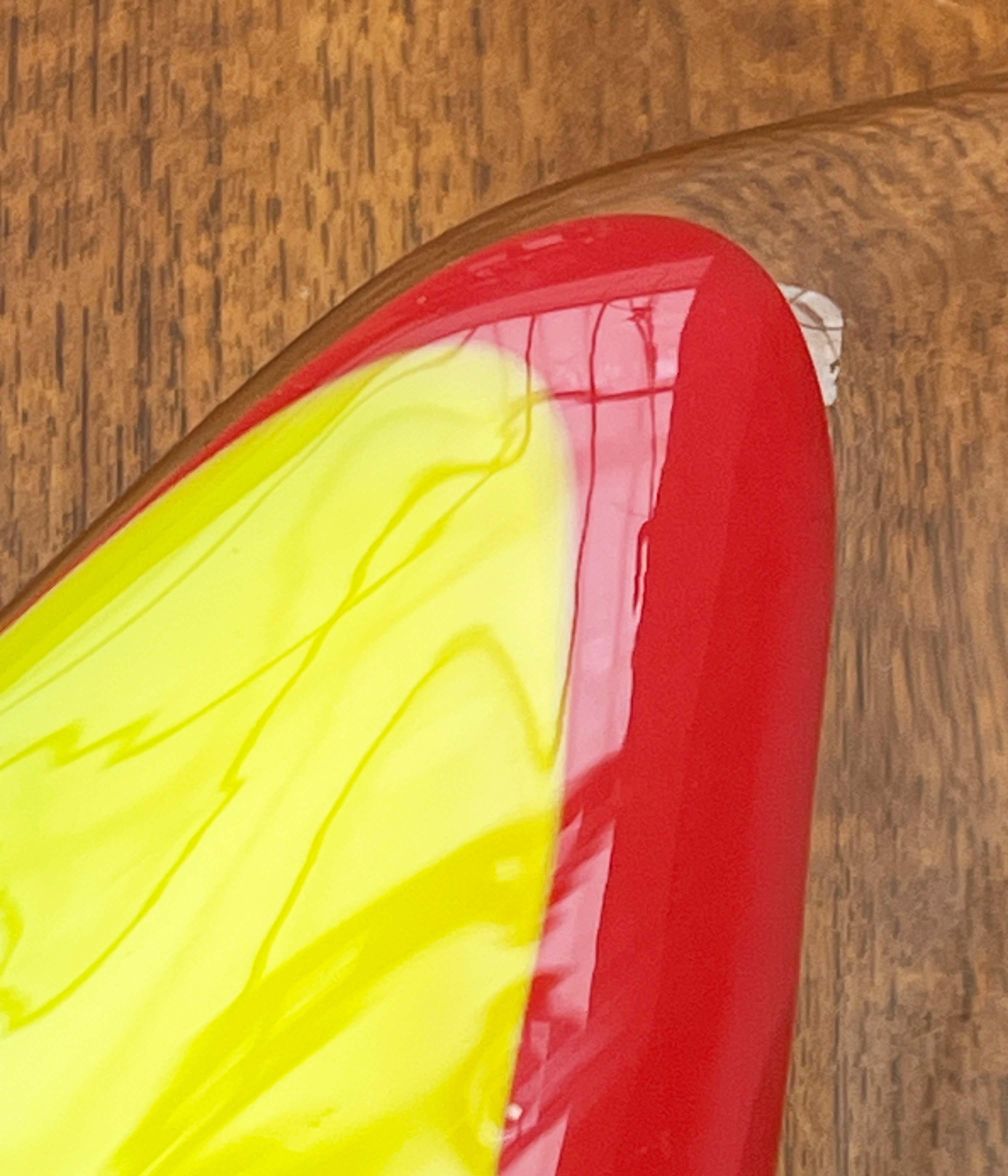 Postmodern Large Art Glass Bowl from Johansfors, Sweden, 1980s For Sale 12