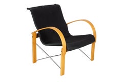 Postmodern Leather Armchair Attributed to Tord Bjorklund