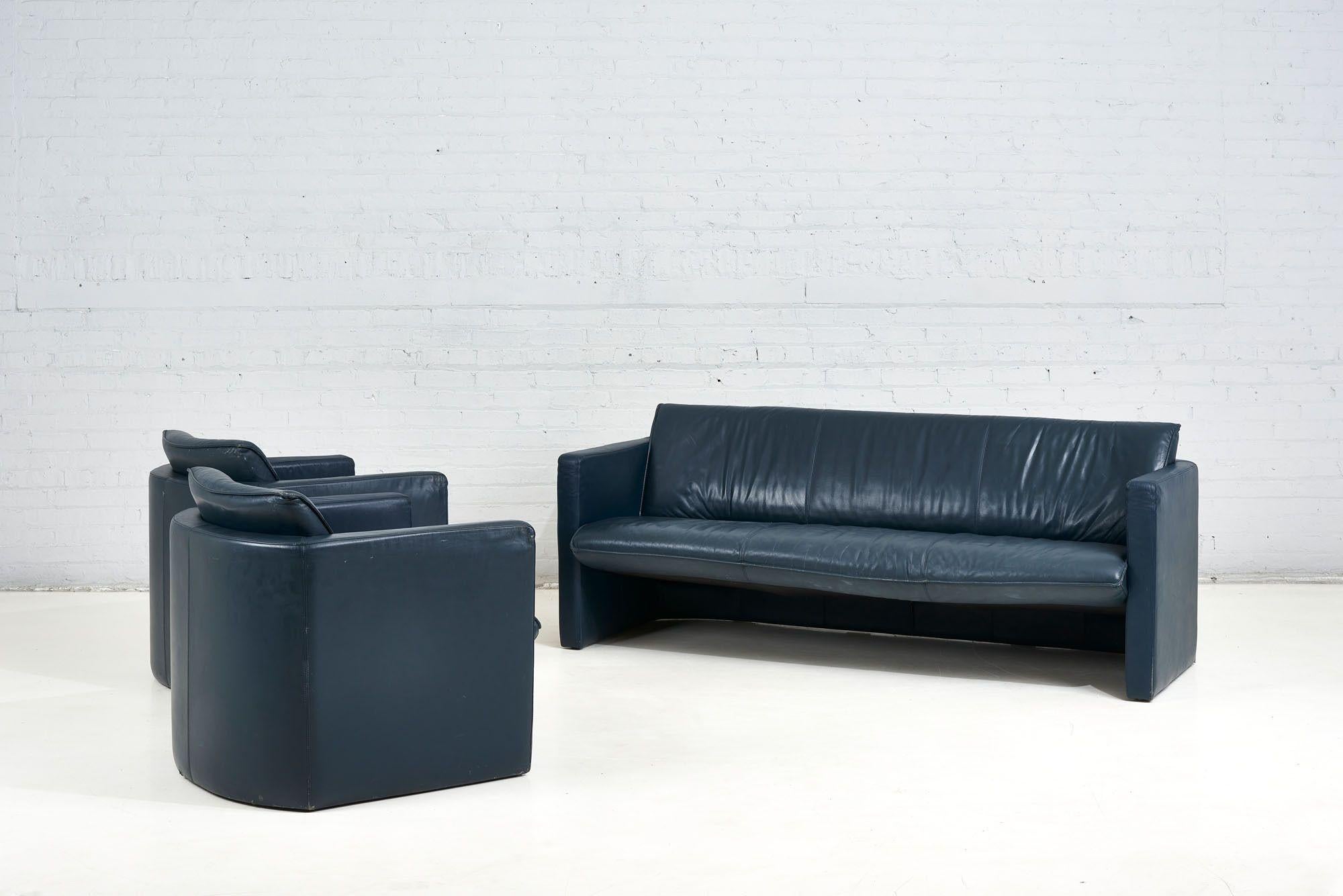 Post Modern Leather Sofa by Leolux, 1970 7