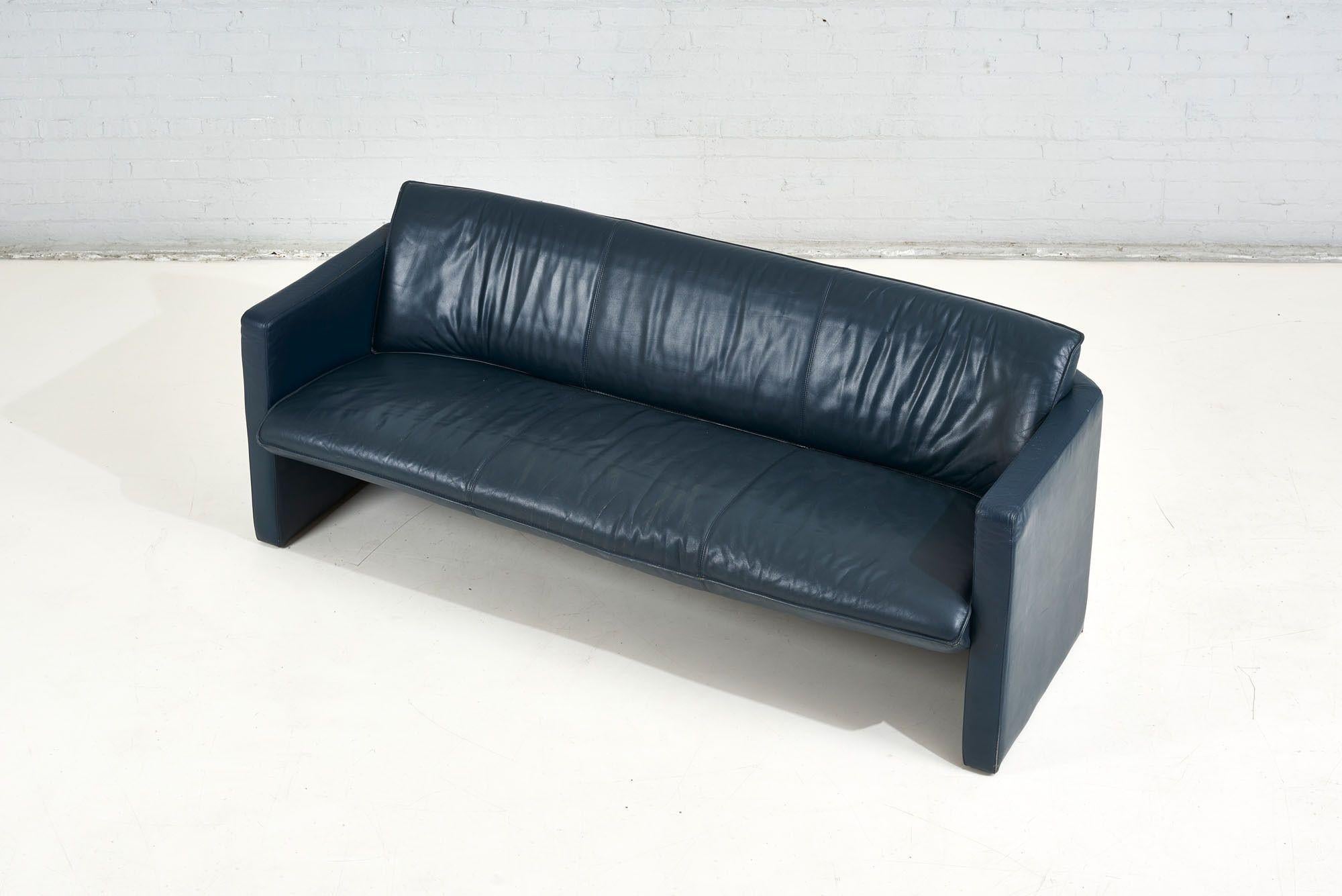 Post-Modern Post Modern Leather Sofa by Leolux, 1970 For Sale