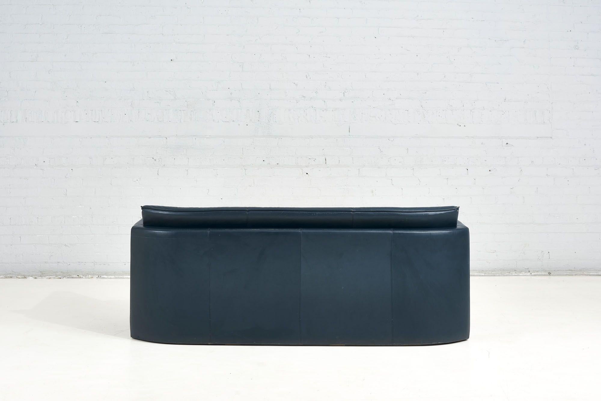 Post Modern Leather Sofa by Leolux, 1970 1