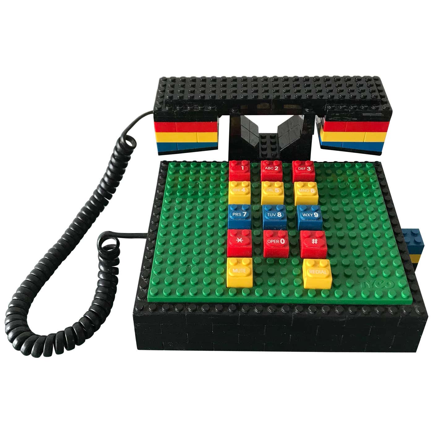 Lego Phone Rocker Postmodern “LEGO” Telephone, Phone by Tyco at 1stDibs | lego telephone ...