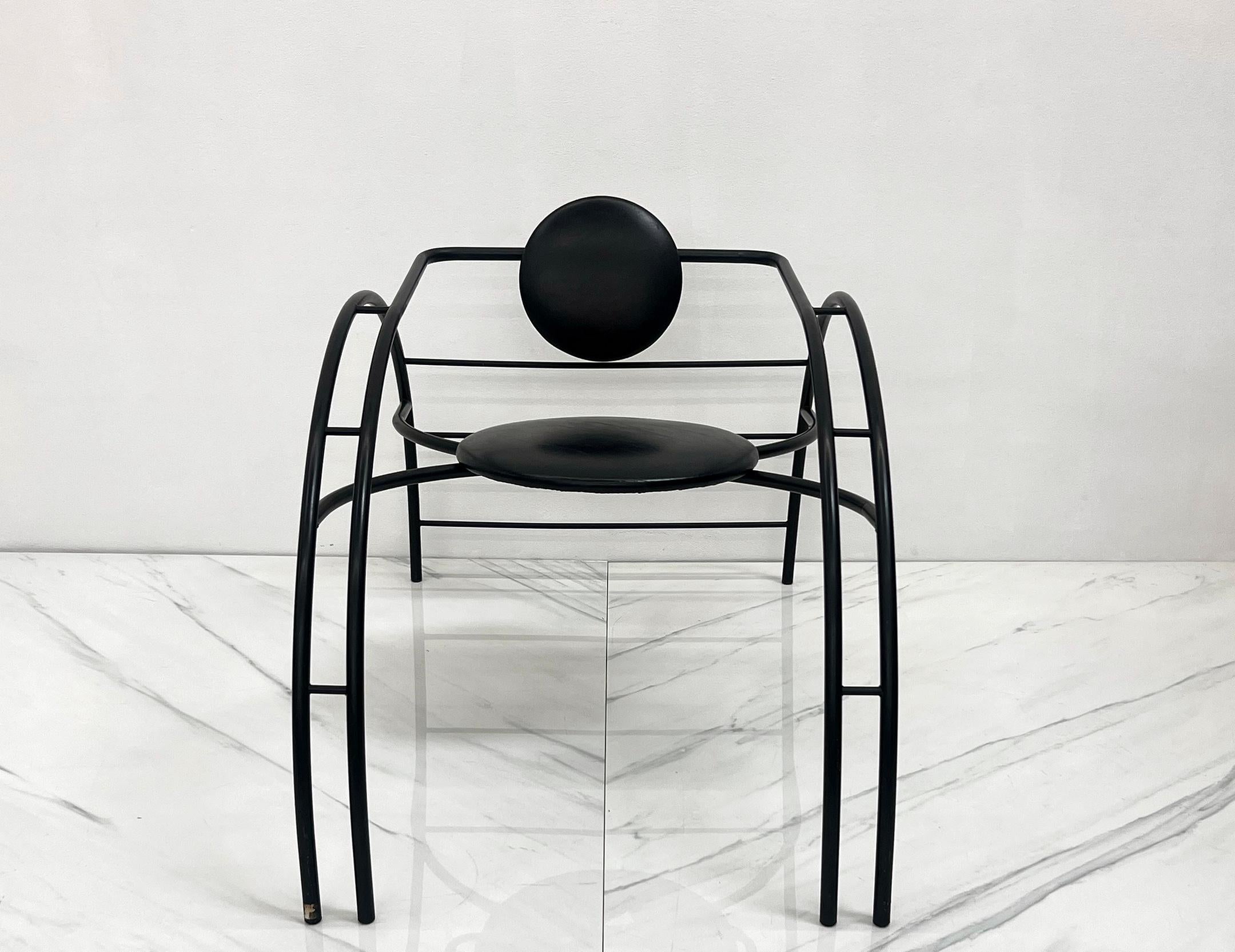 Steel Postmodern Les Amisca Quebec 69 Spider Chair For Sale