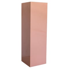 Postmodern Lighted Pedestal in Pink Laminate, USA 1980s