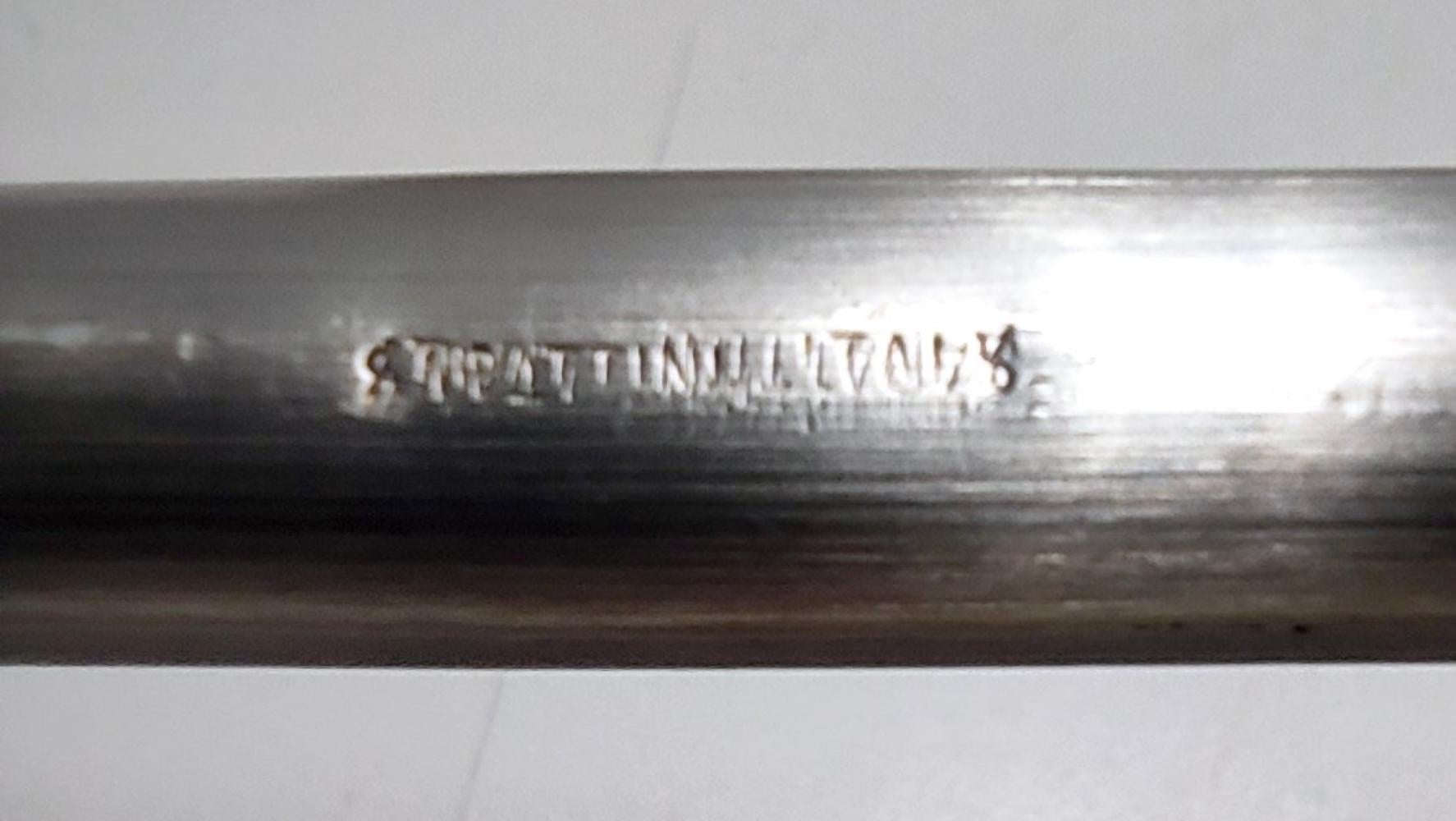 Postmoderner versilberter und Keramik-Servierteller von Lino Sabattini, Italien im Angebot 6