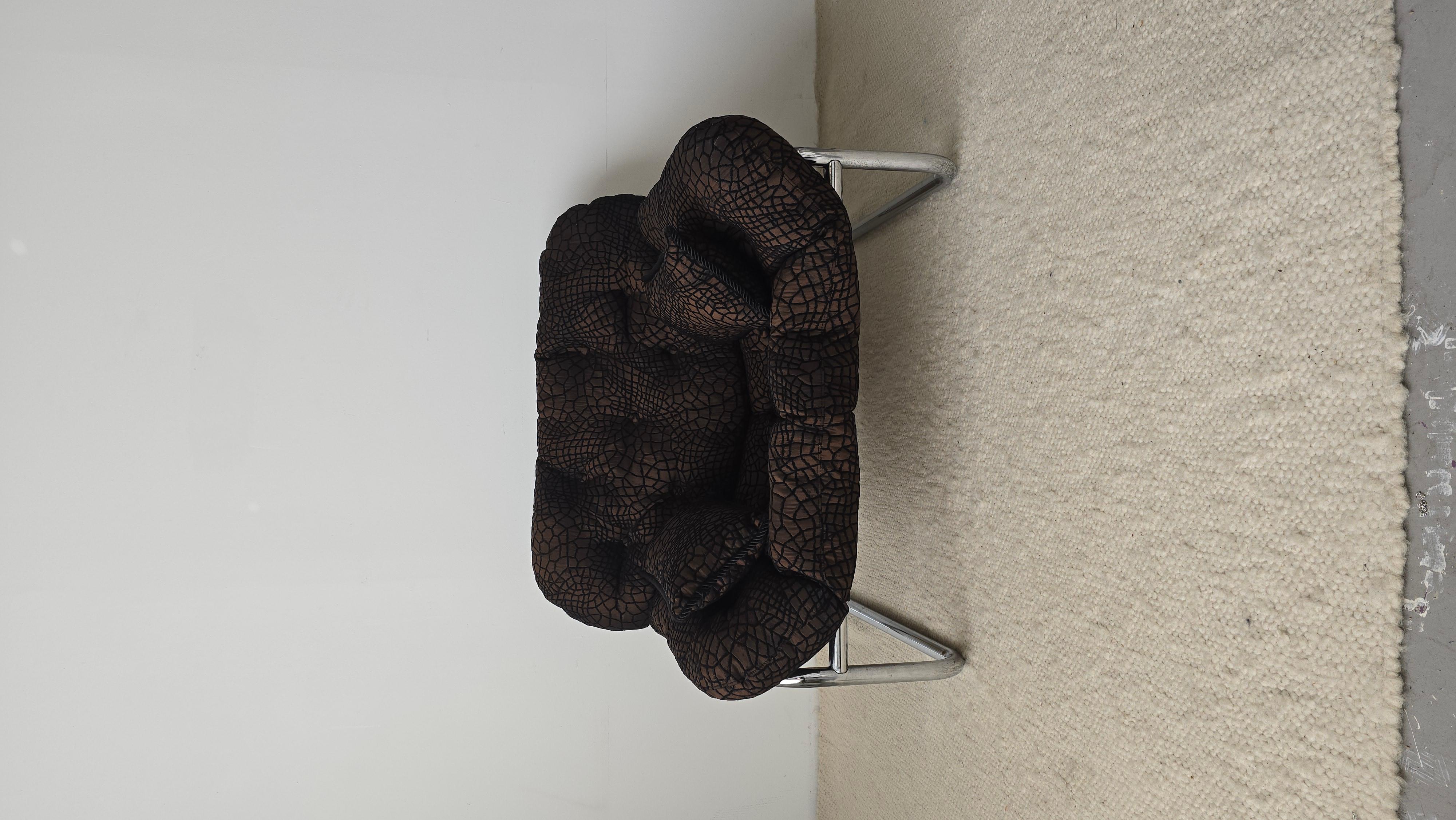 Fabric Postmodern Lounge Chair designed by Johan Bertil Häggström for Swed Form