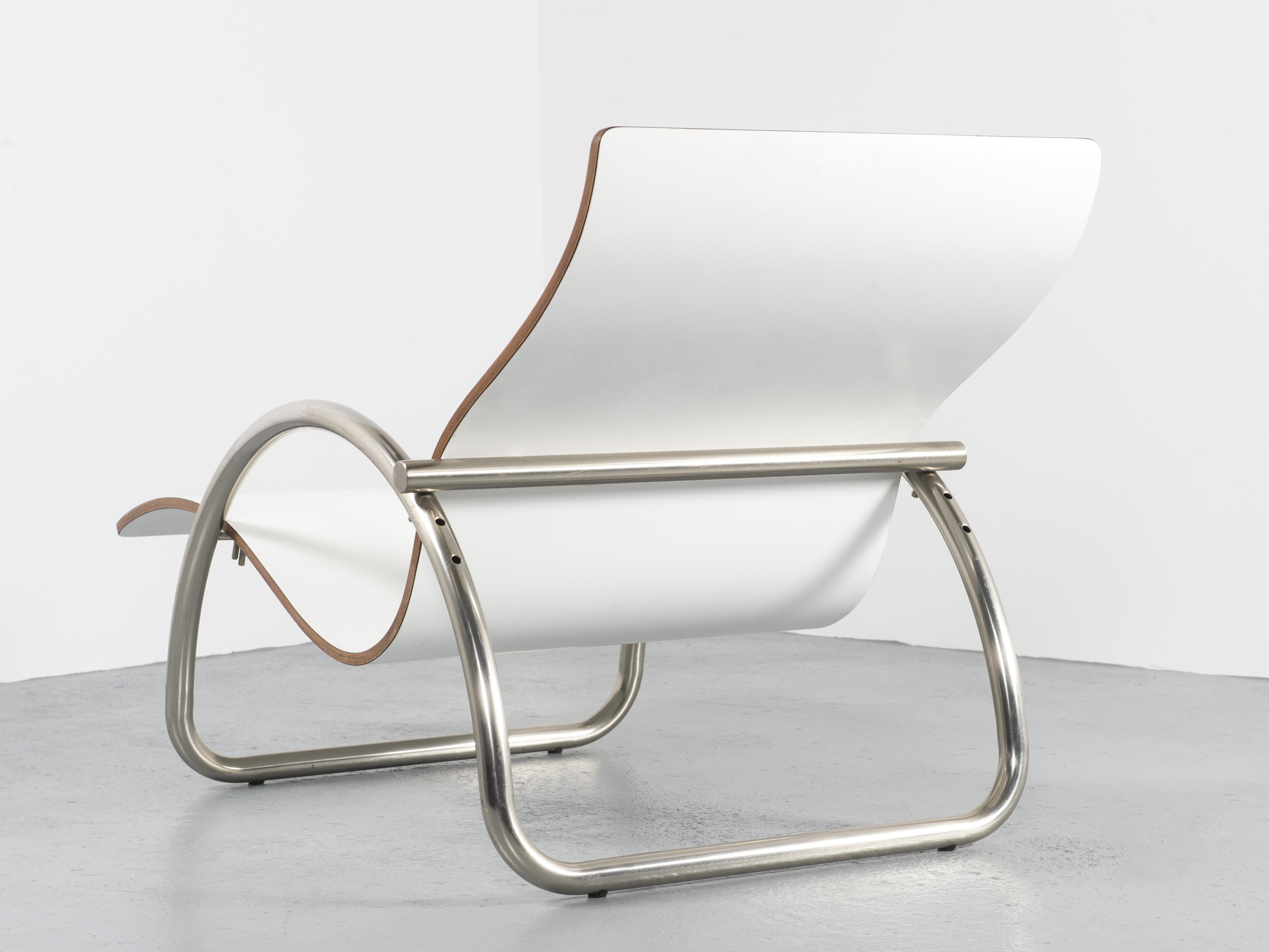 Aluminum Postmodern Lounge Chair For Sale