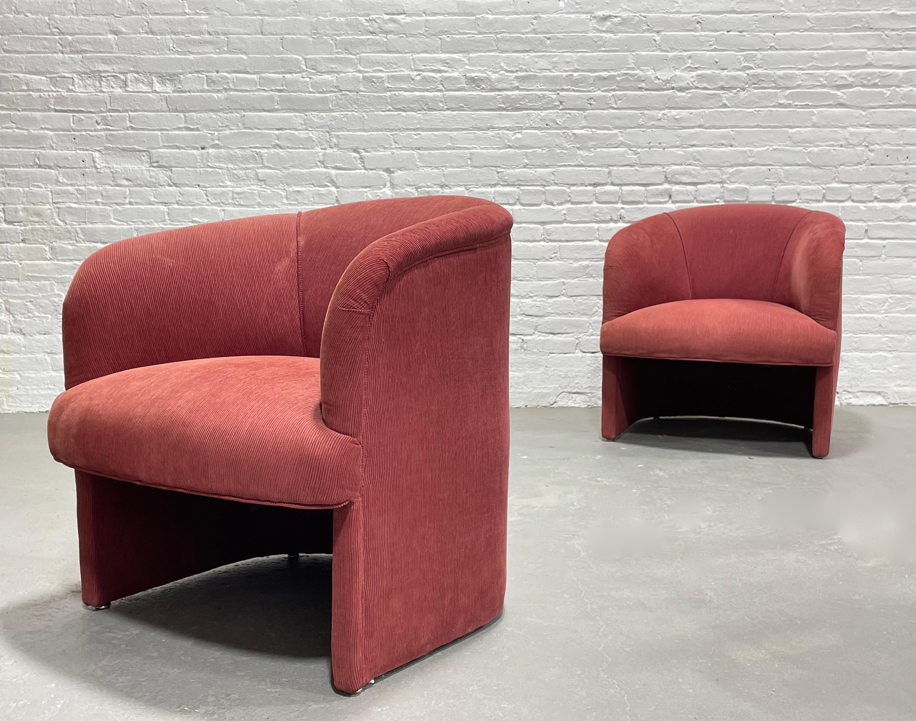 Post-Modern Postmodern Lounge Chairs / Armchairs, a Pair For Sale