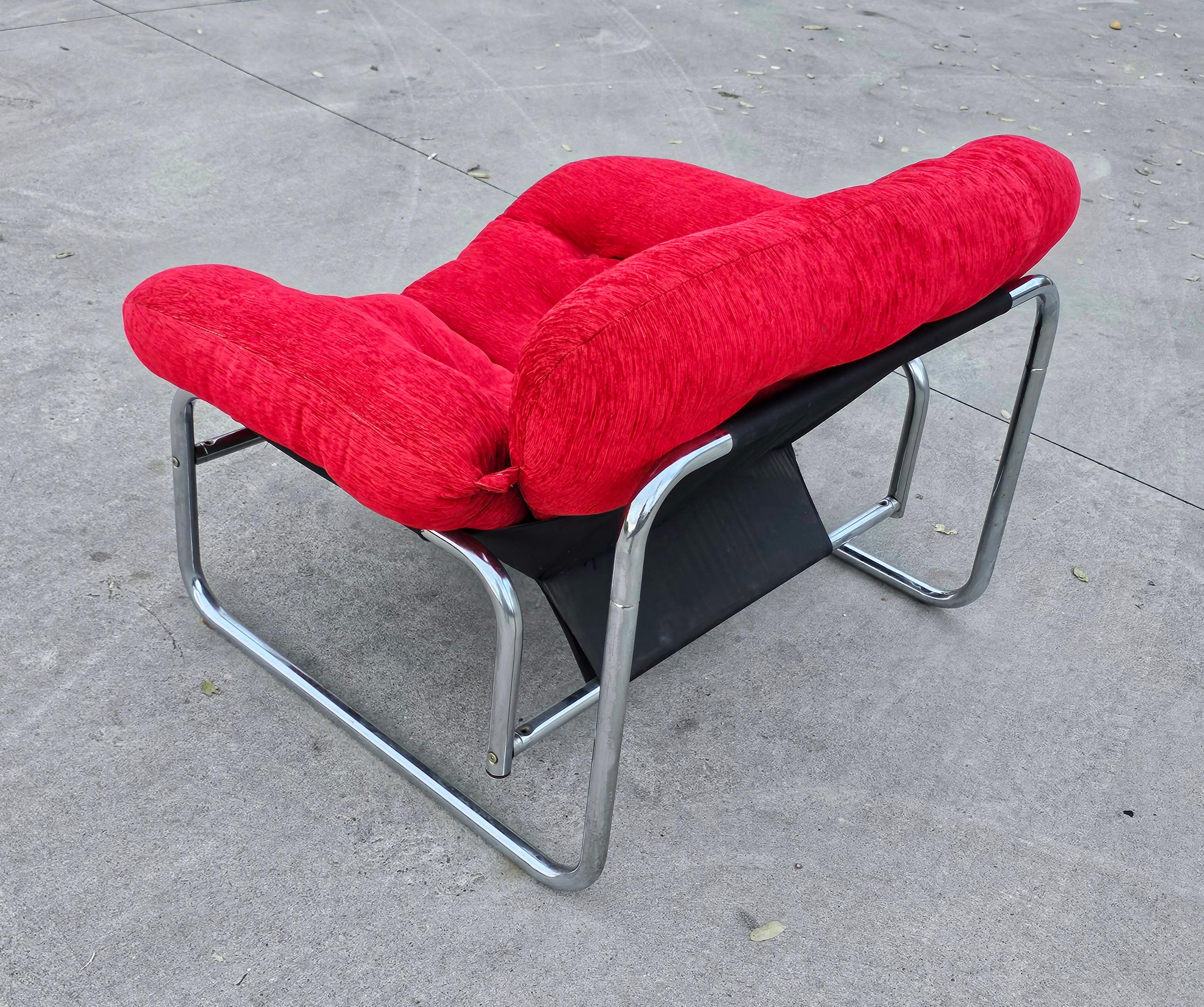 Velvet Postmodern Lounge Chairs designed by Johan Bertil Häggström for Swed Form, 1970s For Sale