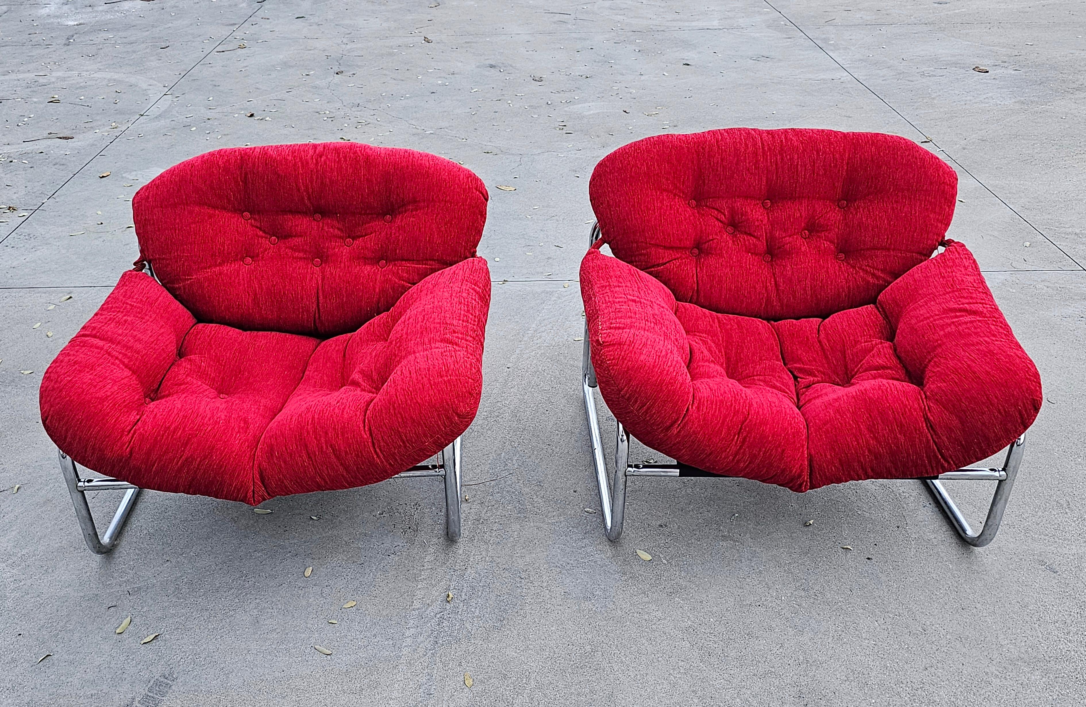 Swedish Postmodern Lounge Chairs designed by Johan Bertil Häggström for Swed Form, 1970s For Sale