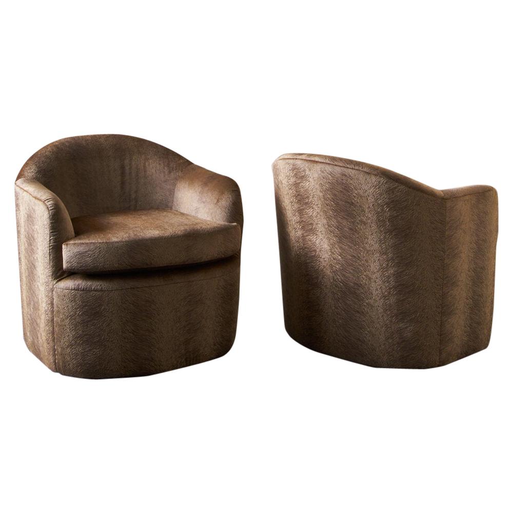 Postmodern Lounge Chairs, Pair