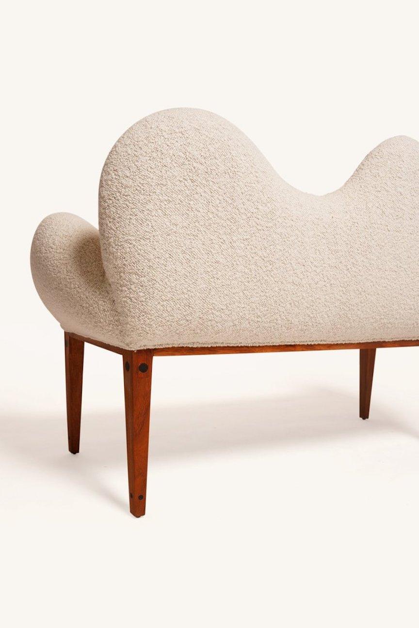 Bouclé Postmodern Loveseat by Joaquin Gasgonia for Balaico Arete-Ugma