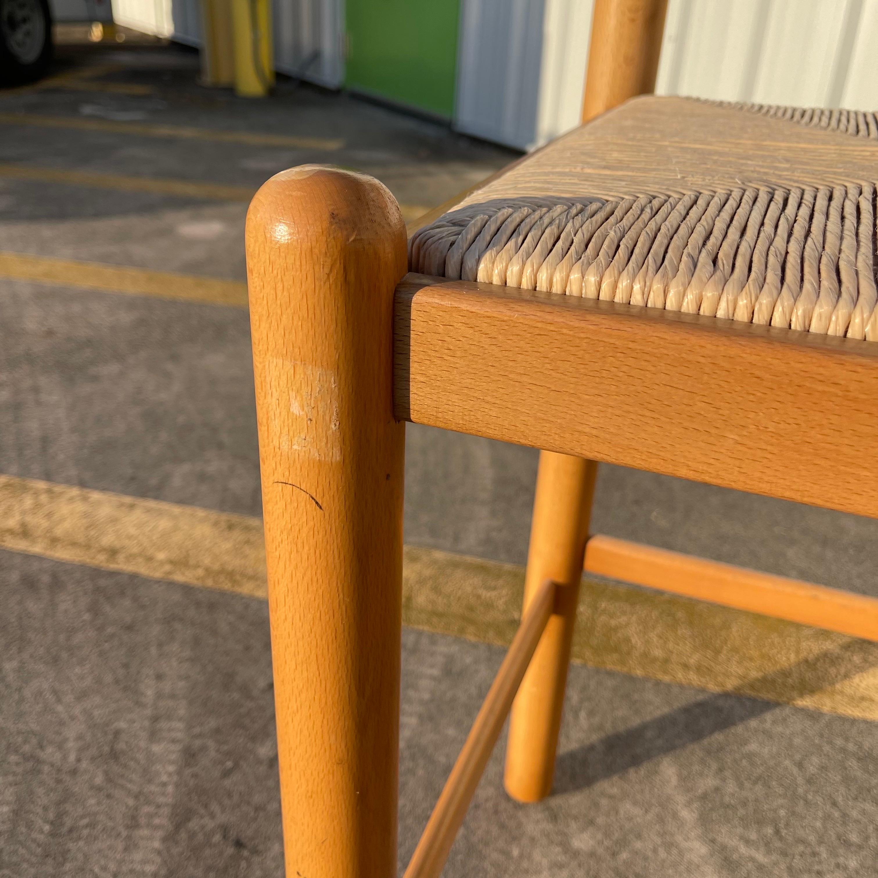 Postmodern Lowenstein Padova Dowel Wood Counter Height Bar Stool Chairs ...