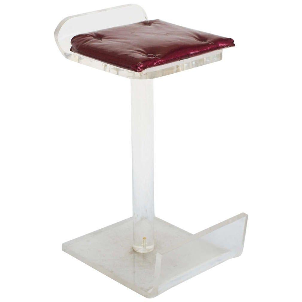 American Postmodern Lucite Bar Stools set of Four For Sale