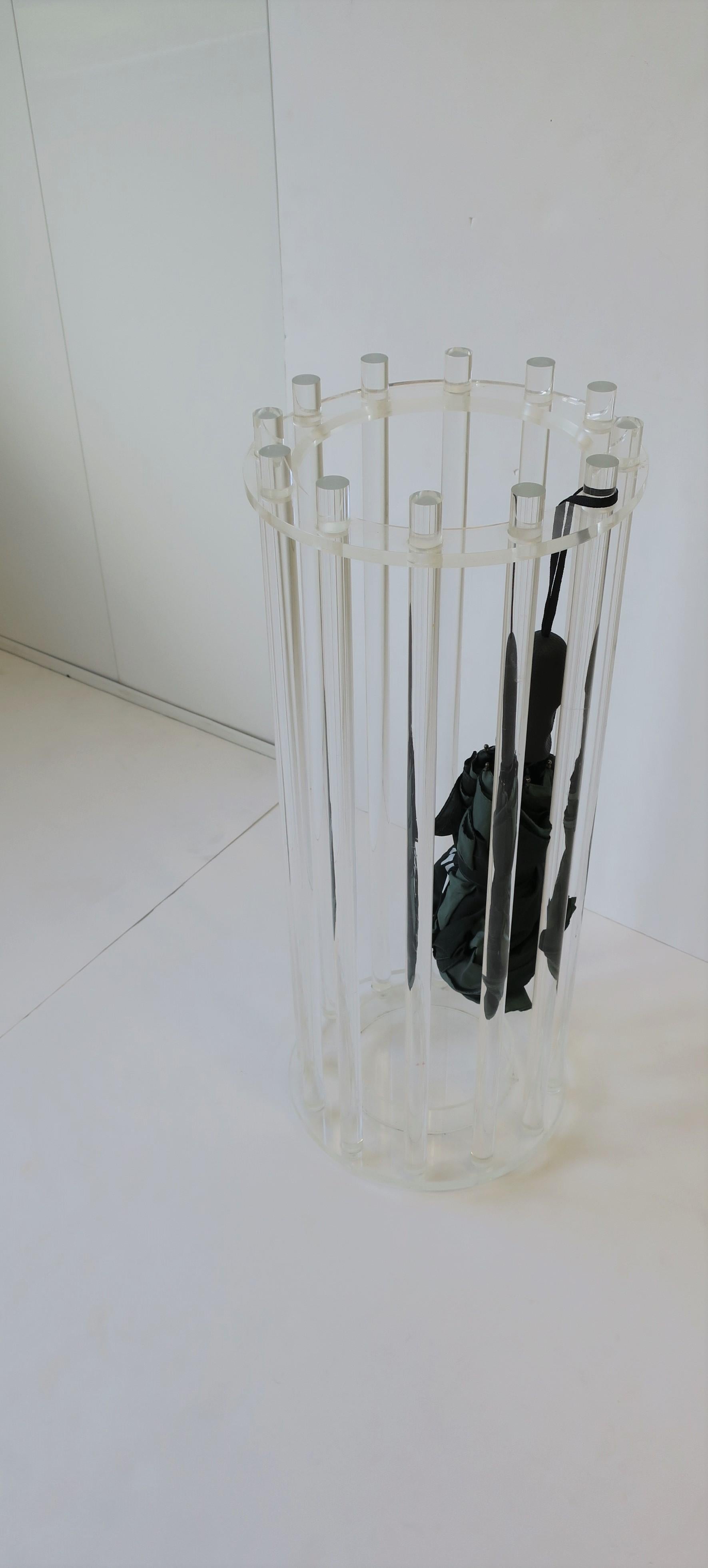 Lucite Umbrella Holder Stand 5