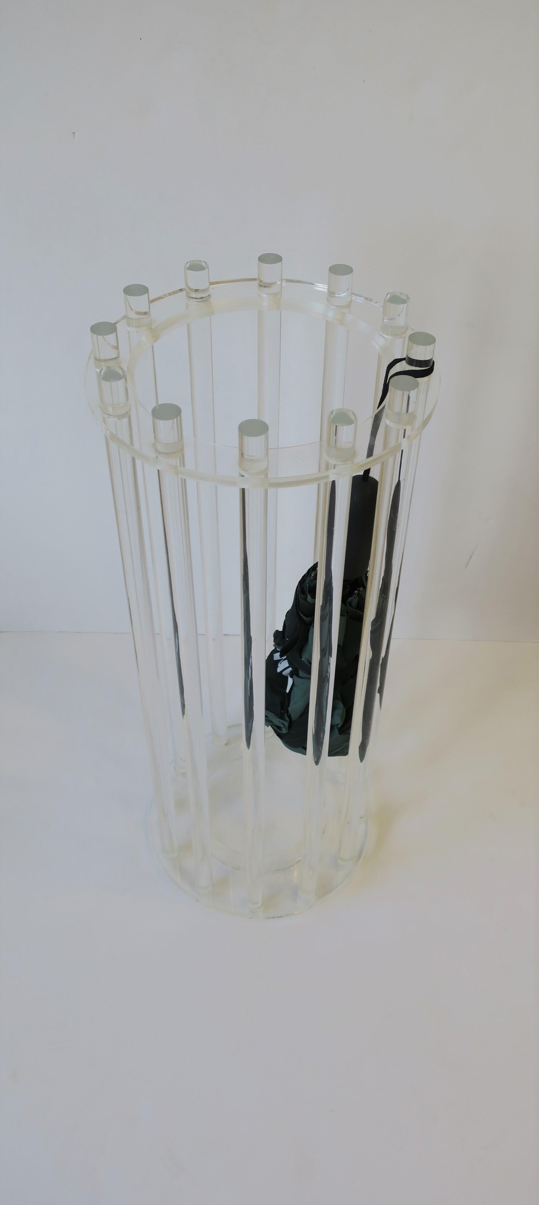 Lucite Umbrella Holder Stand 7