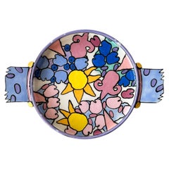 Postmodern Lynn Sherban Op Art Catchall Vide Poche