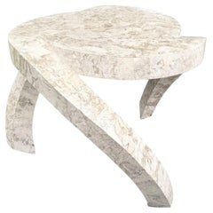 Postmodern Maitland Smith Style Sculpted Circular Polished Tessellated Table