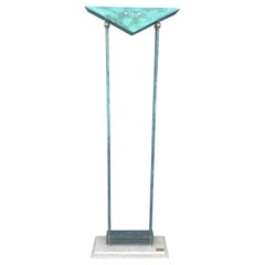 Postmodern Majestic rare floor Torchiere Lamp Signed by Walter Prosper