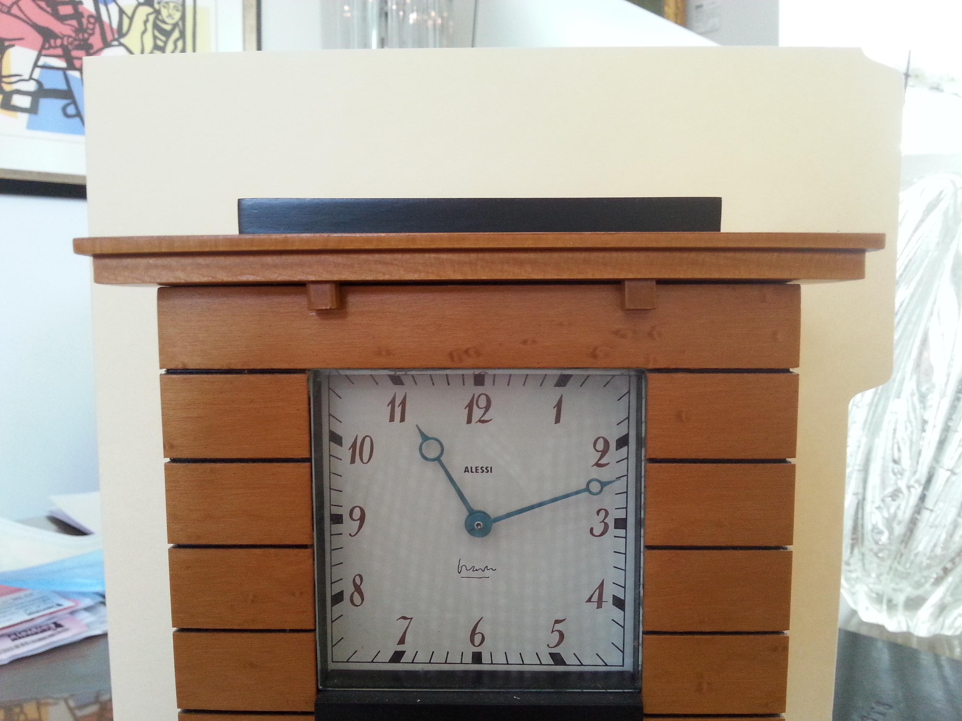 American Postmodern Mantle Clock for Alessi
