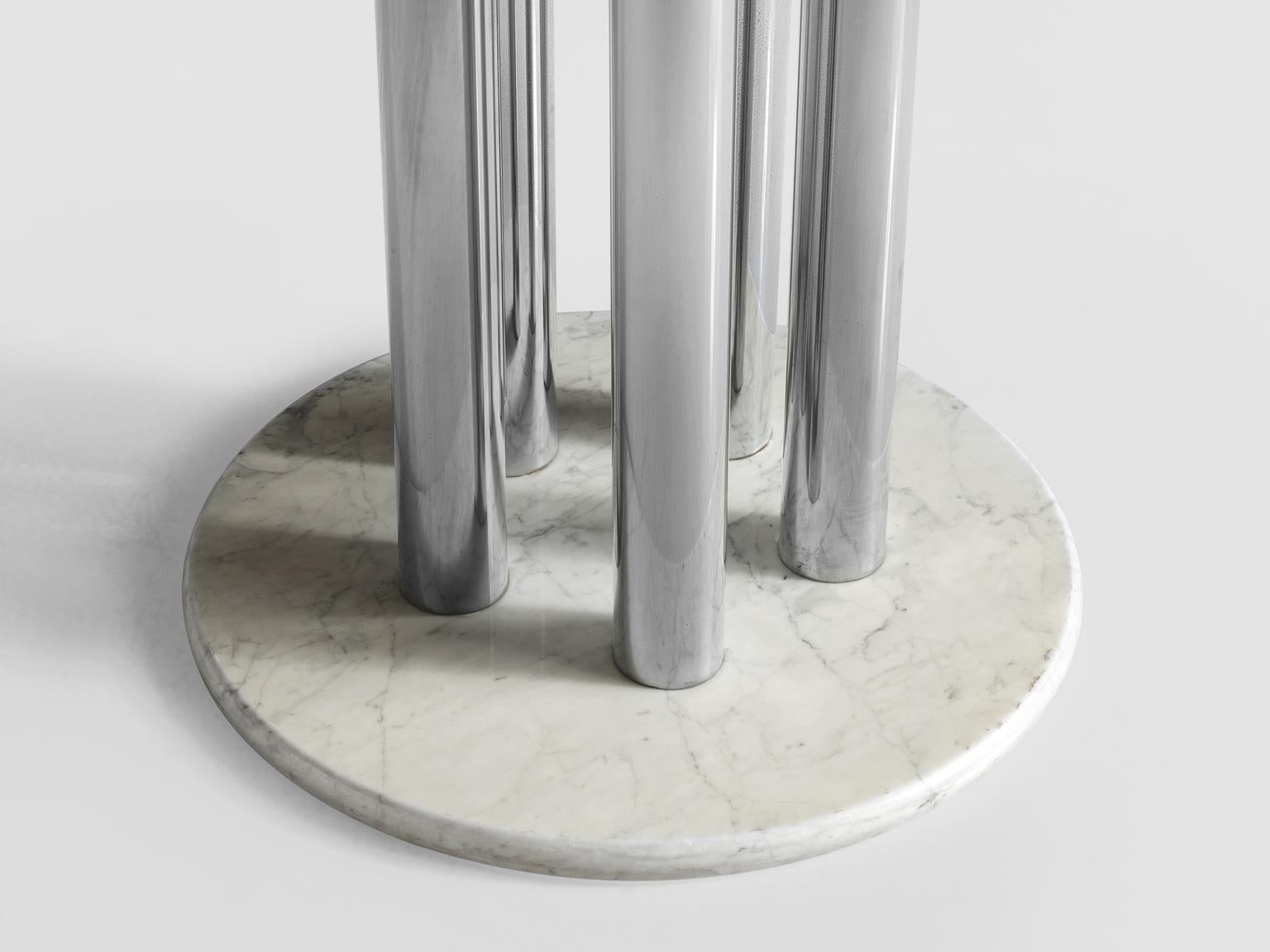 Post-Modern Postmodern Marble and Metal Italian Centre Table