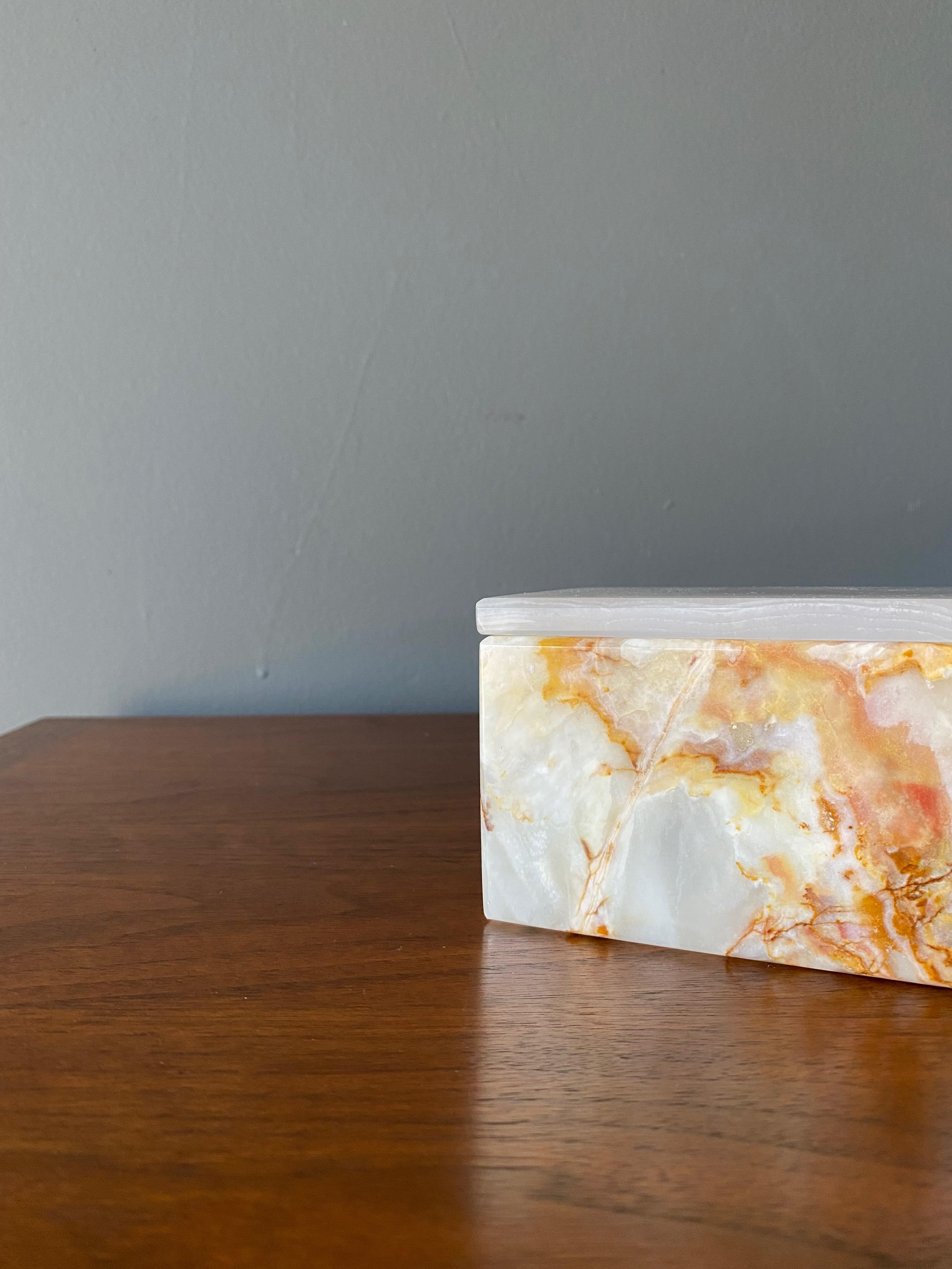 Postmodern Marble Box, Circa 1980s 4