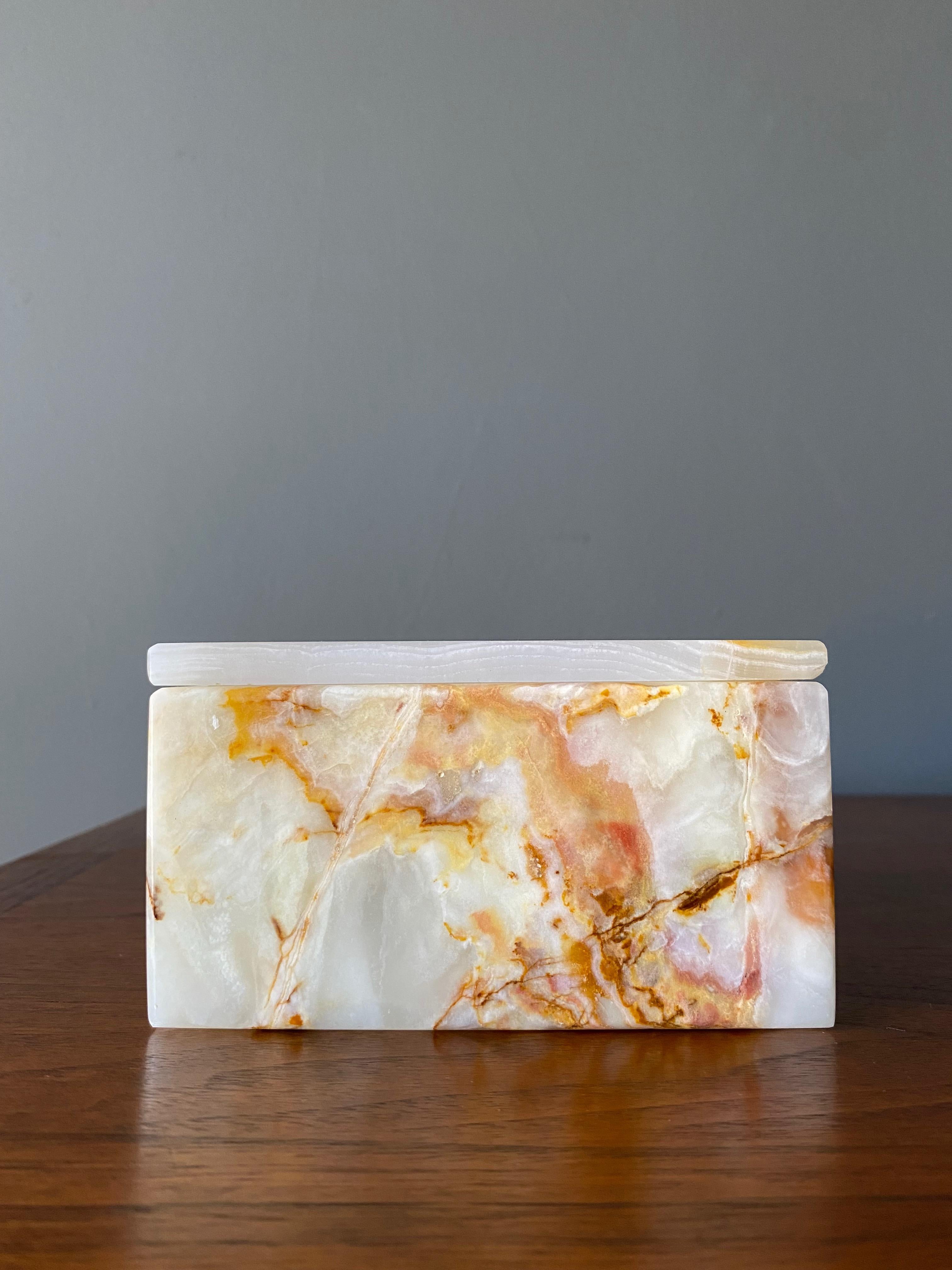 Postmodern Marble Box, Circa 1980s 5