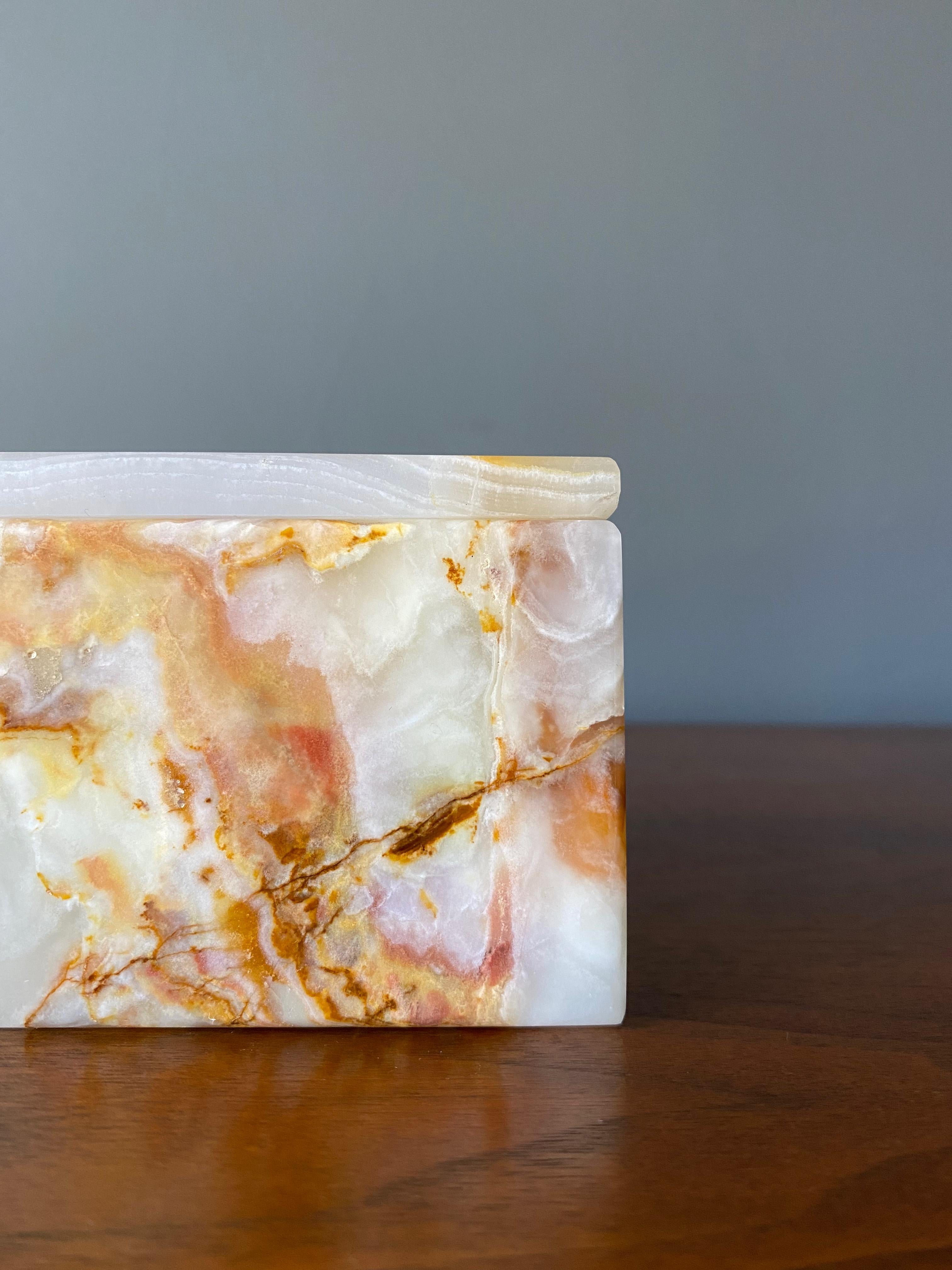 Postmodern Marble Box, Circa 1980s 1